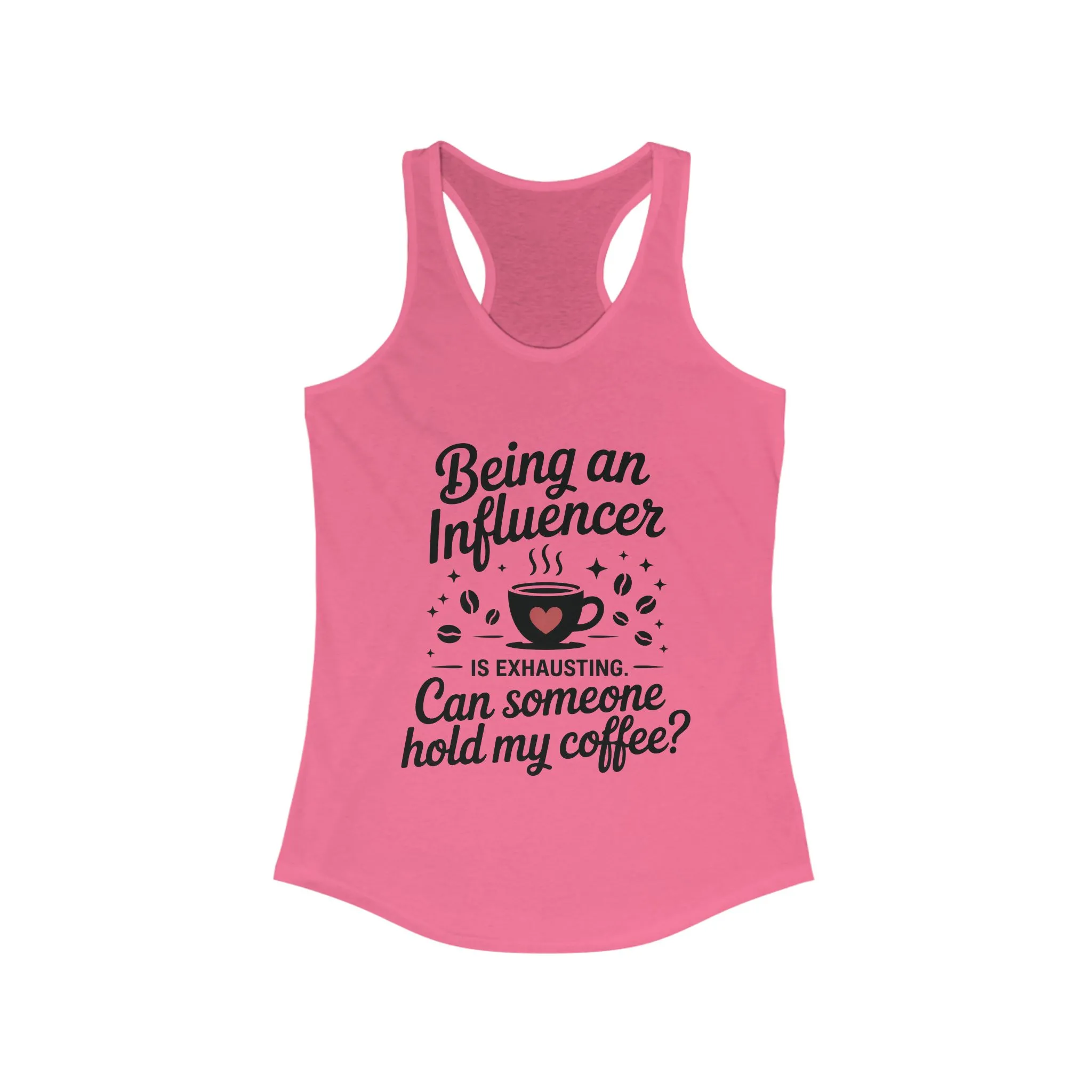 Womens Influencer Coffee Tank Top, Social Media Humor Tank, Content Creators, instagram girl top, tiktok fashion, Perfect for Coffee Lovers - Image 15