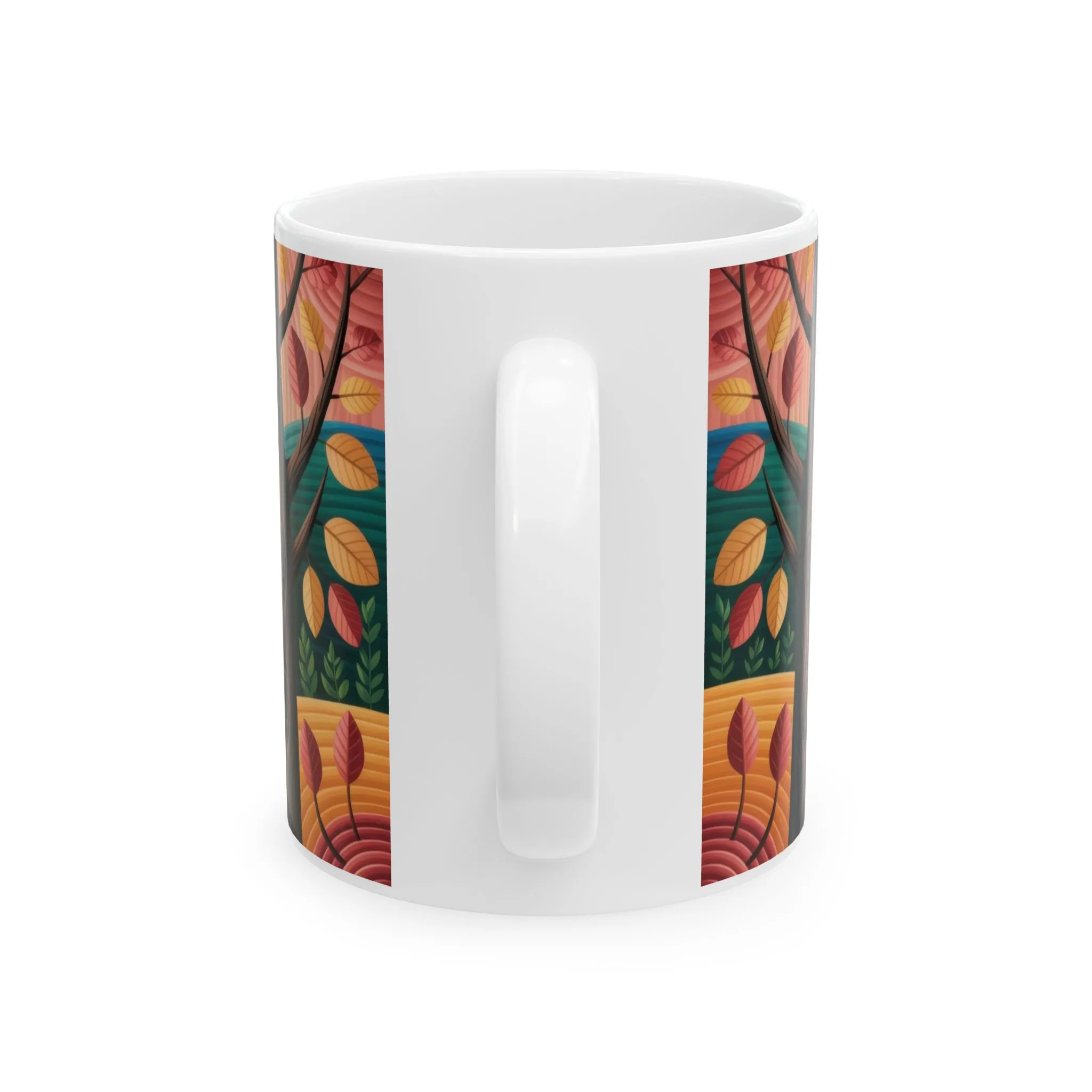 Whimsical Owl Ceramic Mug , Cozy Home Decor, Gift for Nature Lovers, Coffee Mug, Fall Vibes, Owl Enthusiast Gift - Image 2