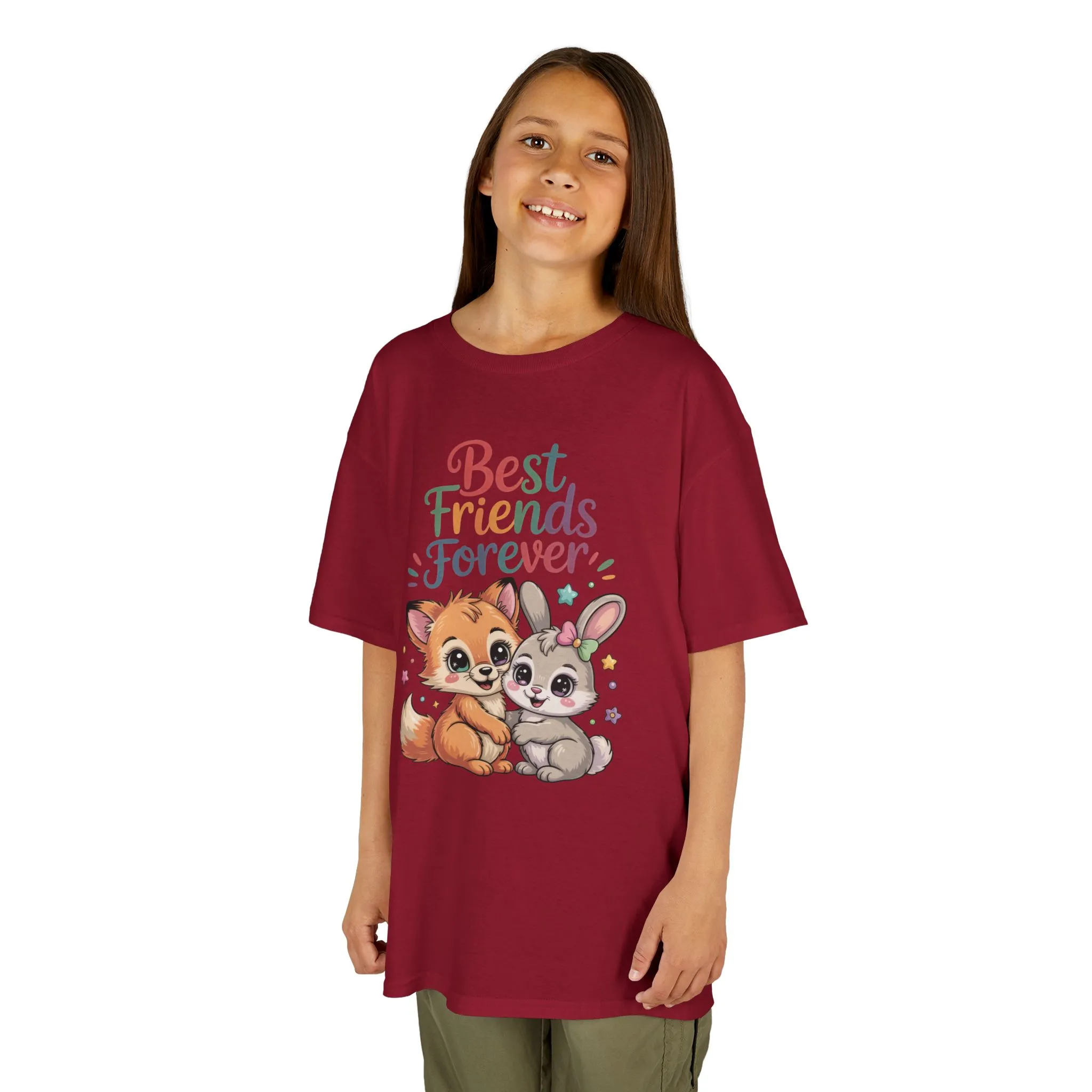 Kids Animal Friends Tee - Best Friends Forever Shirt, Gift for Kids, Toddler T-Shirt, Cute Animal Design, Birthday Gift, Summer Wear - Image 16