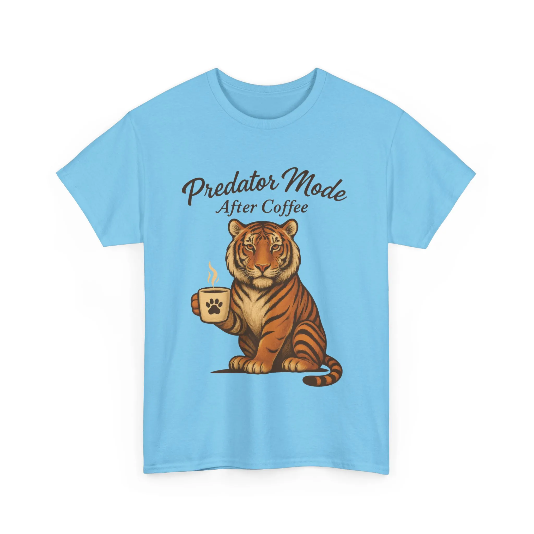 Predator Mode After Coffee Tiger Shirt, Funny Coffee Lover Tee, Mens Caffeine Graphic Tee, Morning Motivation Tiger Shirt,Coffee Addict Gift - Image 16
