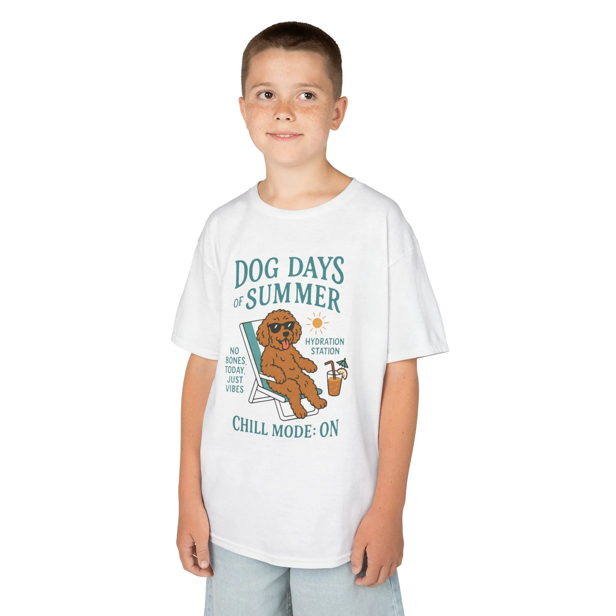 Summer Chill Kids Tee, Fun Playful T-Shirt for Boys & Girls, Perfect for Summer Days, Beach Outings, Gifts, Casual Wear - Image 6
