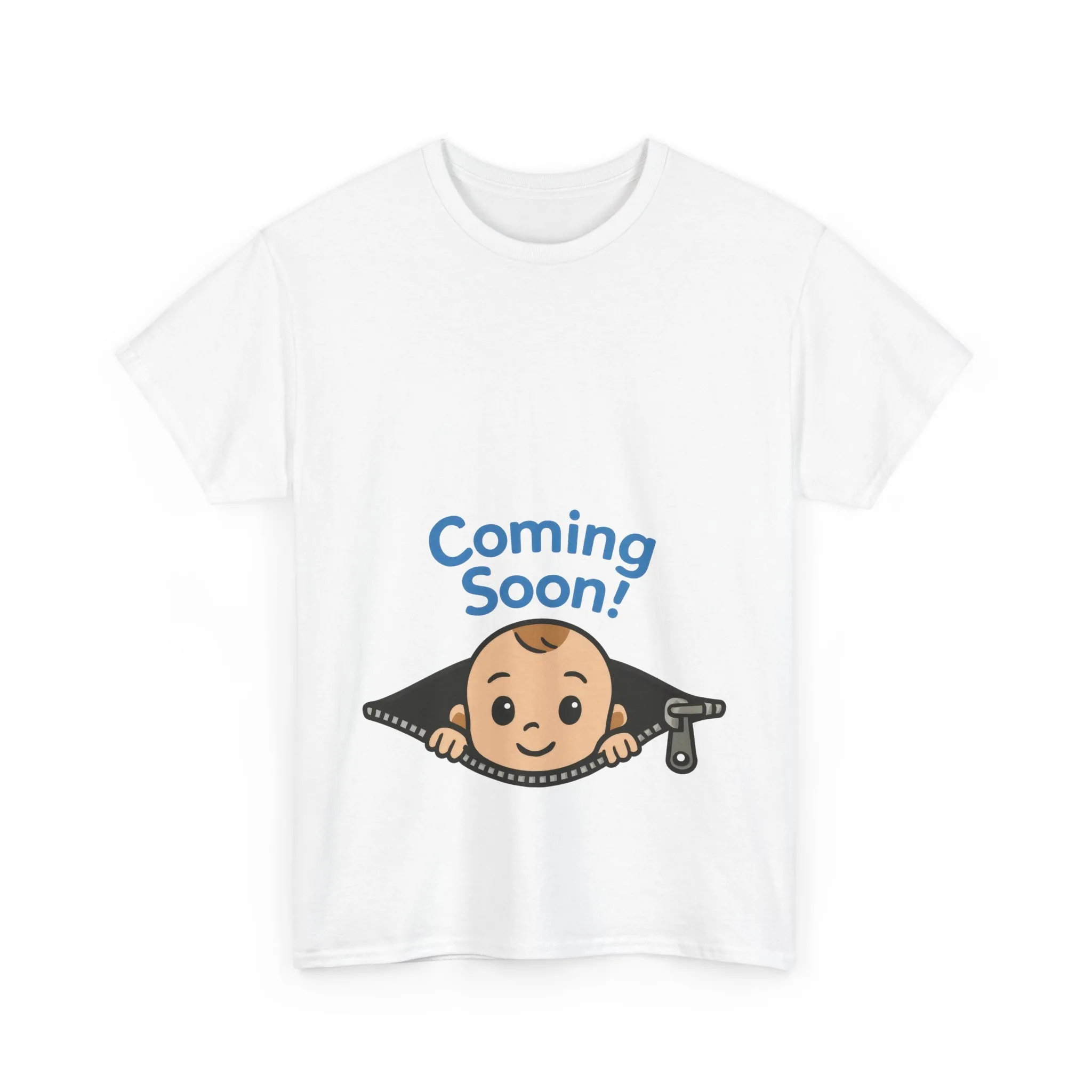 Coming Soon Maternity Tee, Cute Baby Boy Pregnancy Announcement Tee, Funny Expecting Mom Gift, Gender Reveal Tee, Baby Shower Top - Image 4