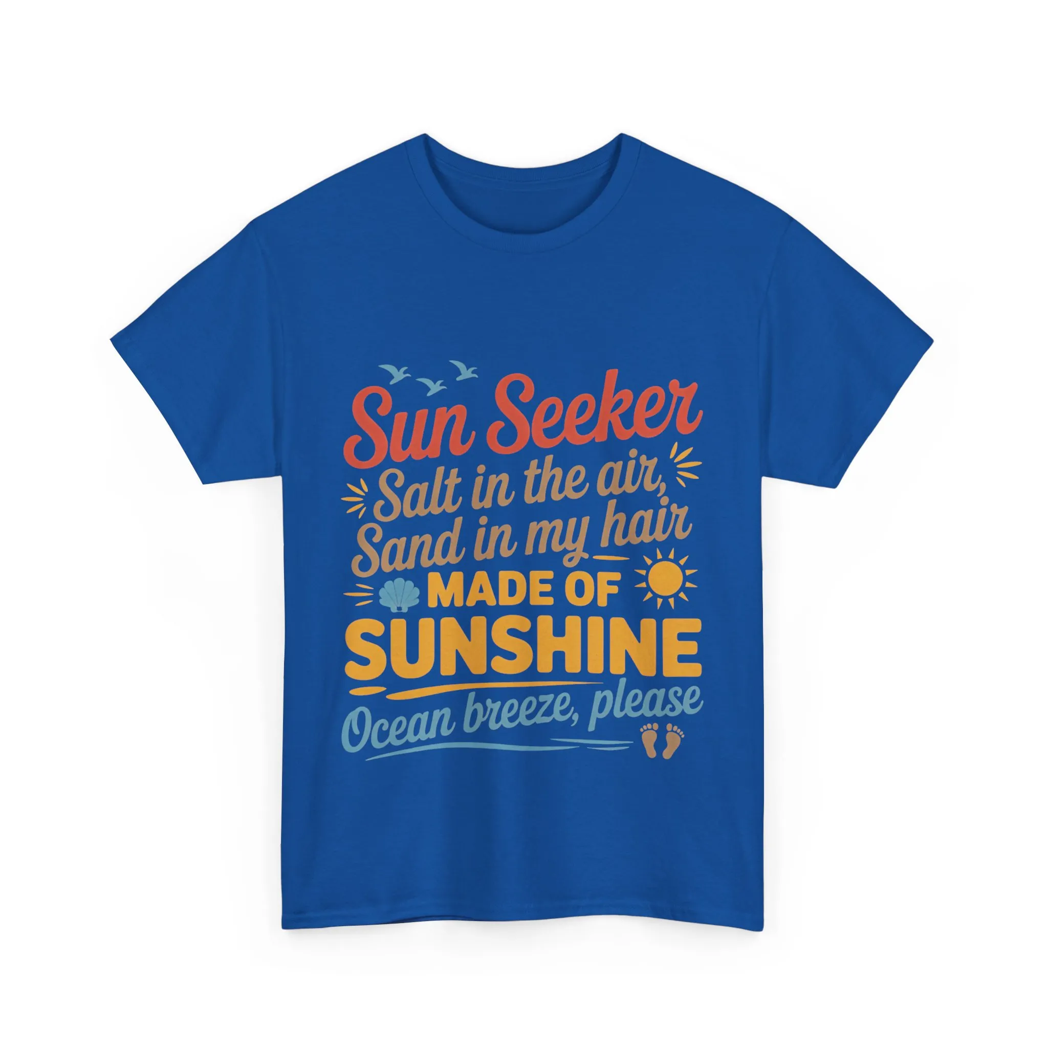Sun Seeker Summer Quote Shirt, Made of Sunshine Beach Vibes Tee, Ocean Breeze Please Shirt for Women, Salt in the Air Sand in My Hair Top - Image 16