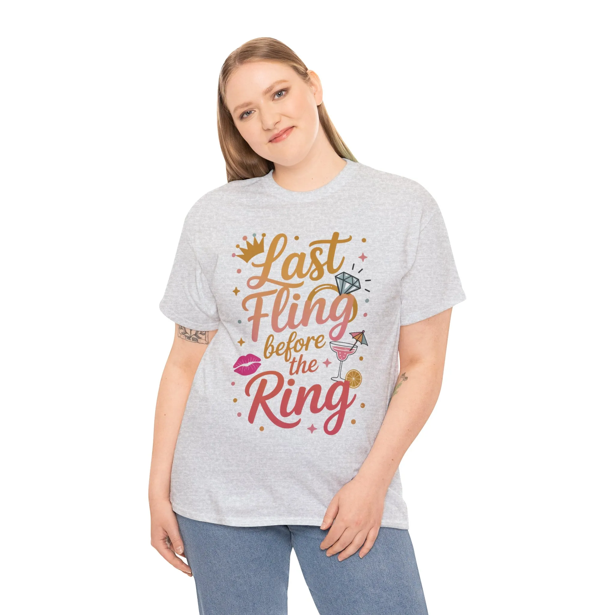 Last Fling Before the Ring T-Shirt, Bachelorette Party Tee, Bridesmaid Wedding Tee, Hen Party Matching Top, Bridal Shower, Bridesmaids Gift - Image 9
