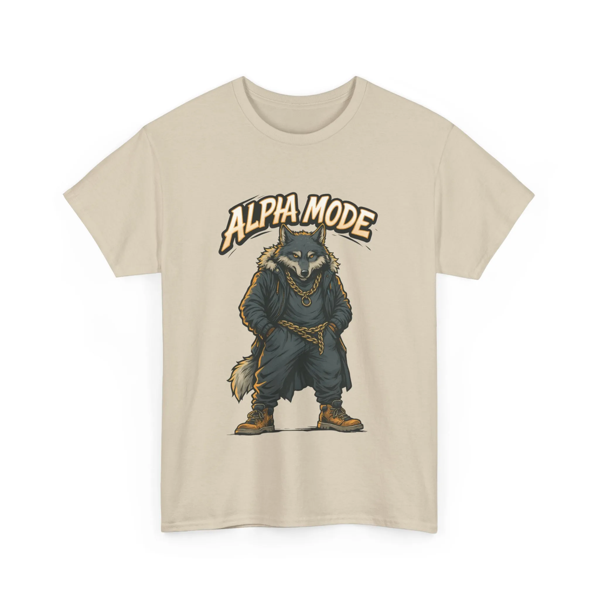 Alpha Mode Wolf Shirt, Mens Streetwear Graphic Tee, Hip Hop Wolf T-Shirt, Alpha Male Power Shirt, Cool Urban Wolf Gift, Trendy Summer Shirt - Image 7