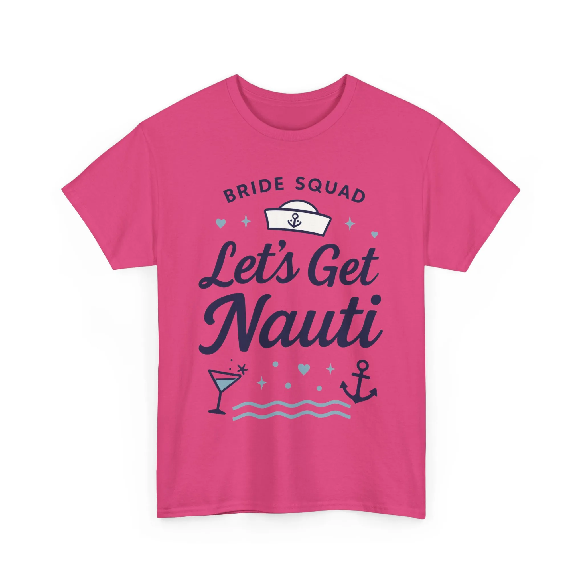 Lets Get Nauti Shirt, Nautical Bachelorette Party Tee, Bride Squad Gift, Bridesmaid Hen Party Top, Fun Nautical Wedding Shirt - Image 25