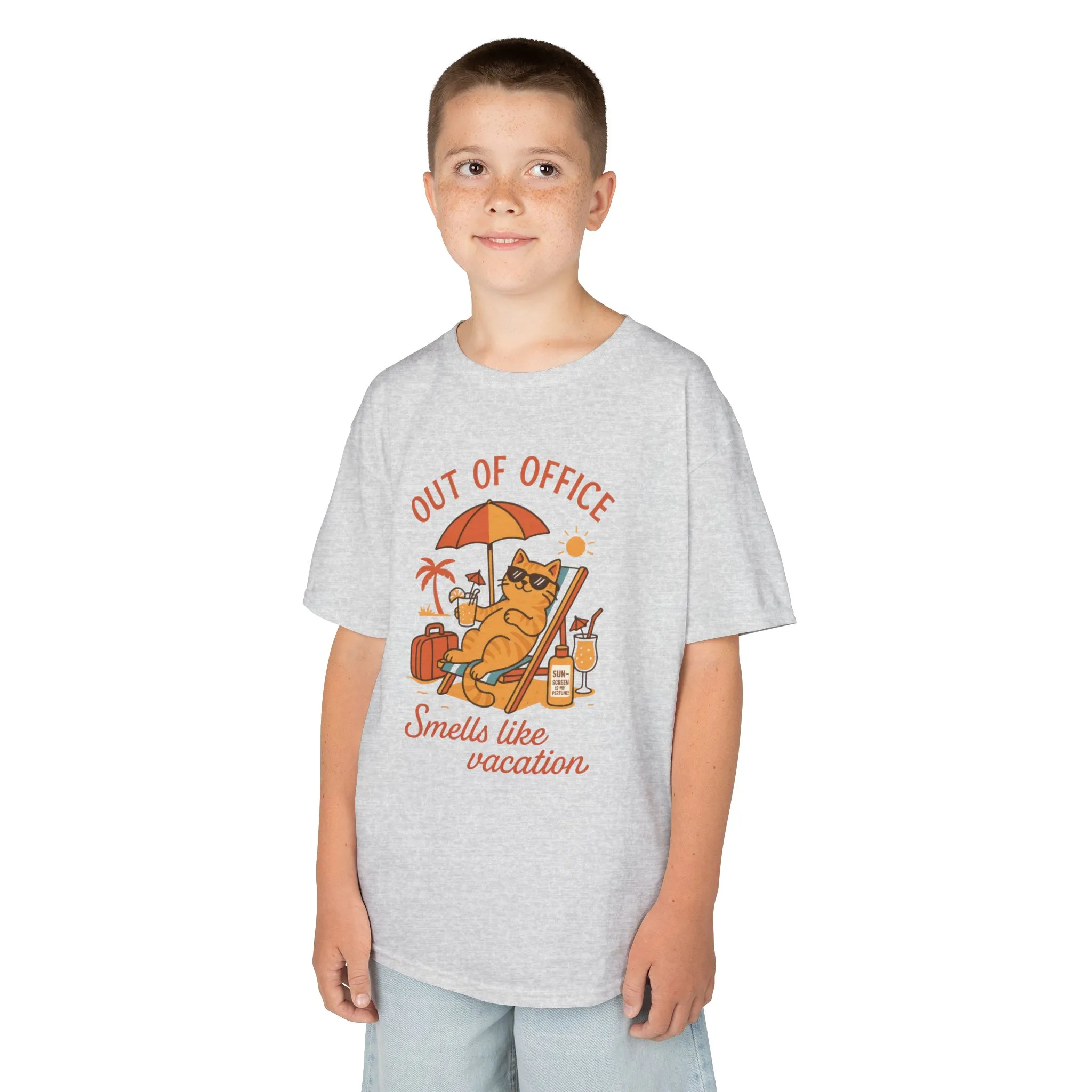 Funny Cat Vacation T-Shirt for Kids, Out of Office Beach Shirt, Summer Holiday Tee, Summer Fun, Beachwear, Travel Tee, Gift for Kids - Image 30