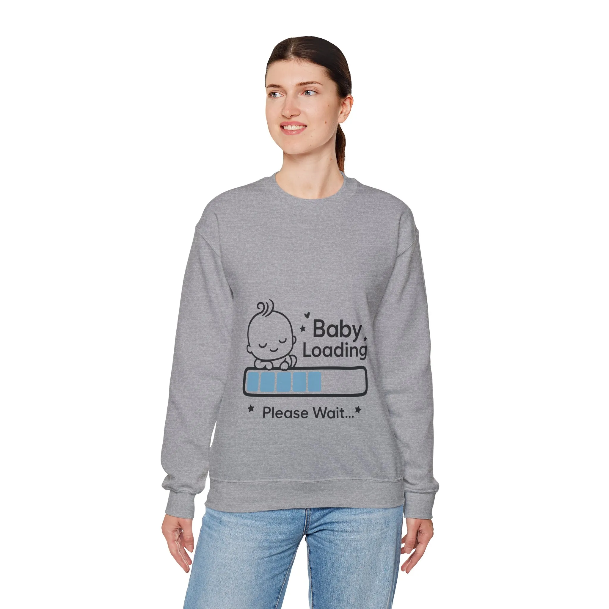 Baby Loading Maternity Sweatshirt, Pregnancy Announcement Shirt, Mom To Be Gift, Expecting Baby Gift, Pregnancy Reveal Top, Baby Shower Gift - Image 9