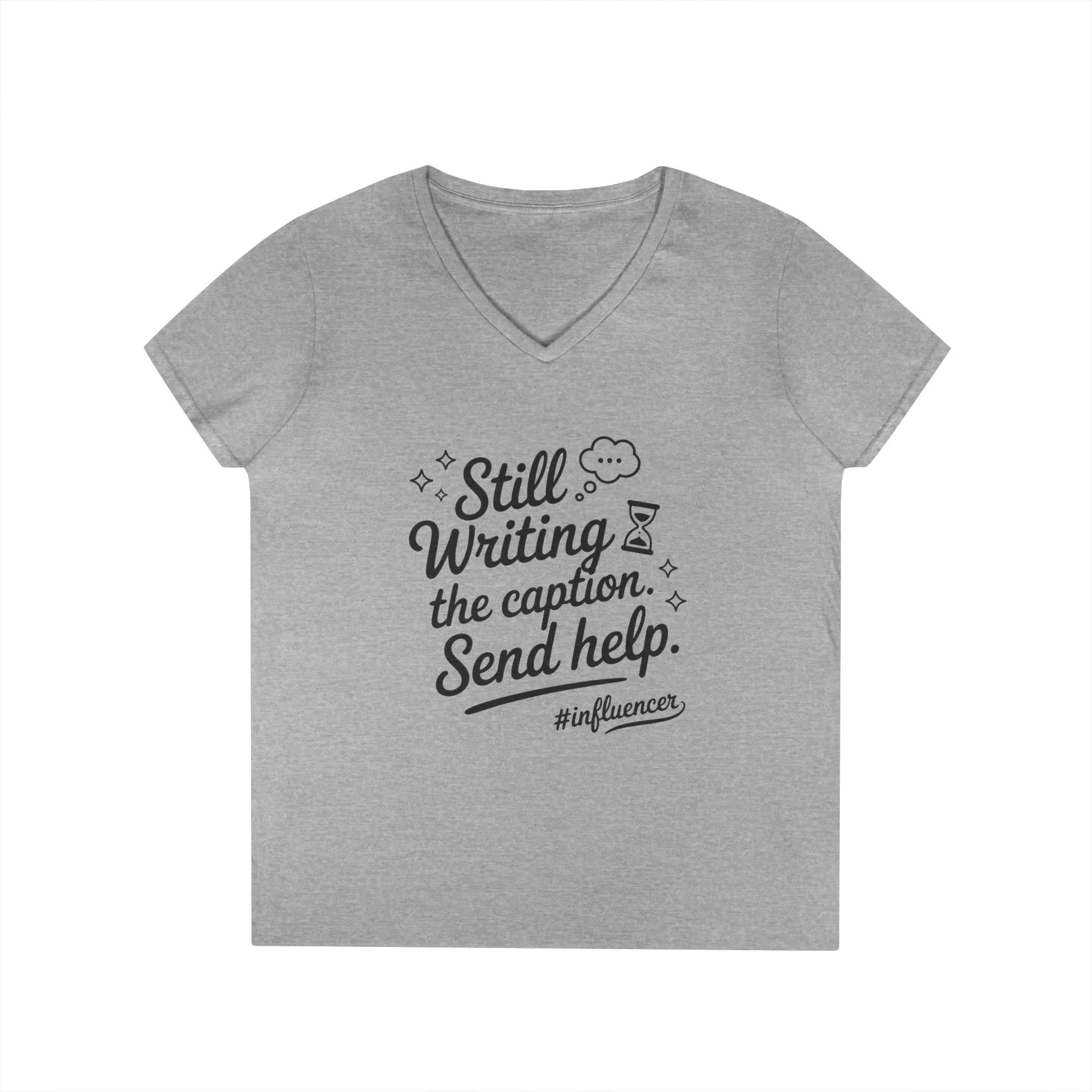 Funny Influencer Womens V-Neck T-Shirt, Social Media Tee, Funny Tee for Creatives, Gift Social Media Lovers, Fun Gift for Content Creators - Image 10