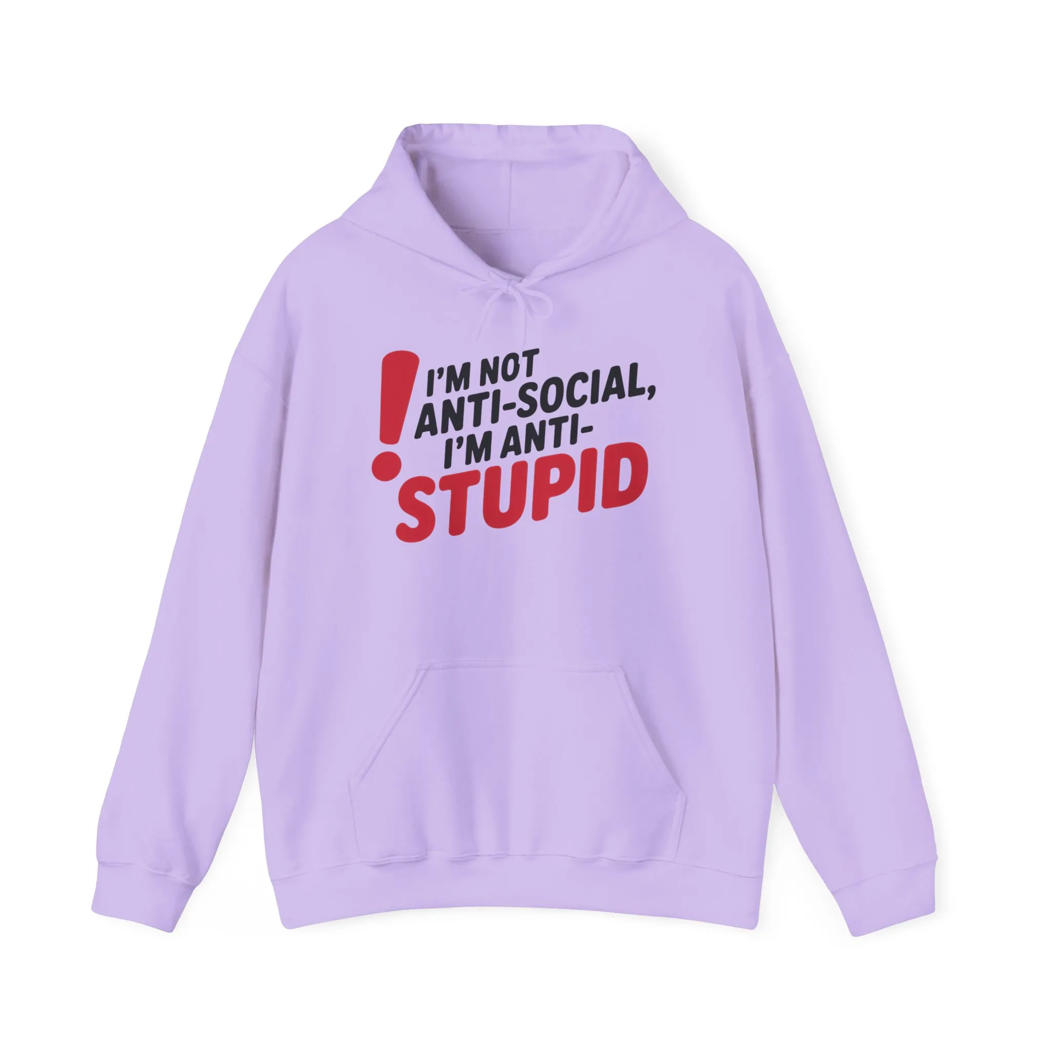 Anti-Stupid Hoodie, Funny Unisex Hoodie, Snarky Anti-Social Unisex Sweatshirt, Gift for Friends, Perfect for Everyday Wear, Humorous Apparel - Image 22