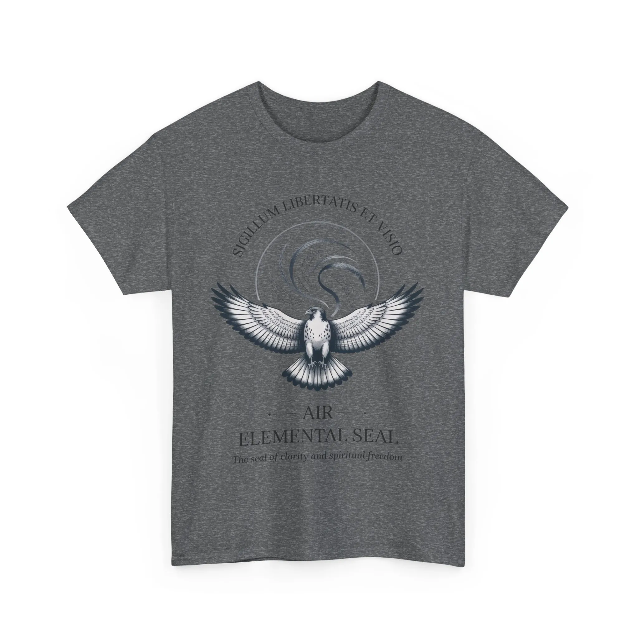Air Elemental Seal Unisex Cotton Tee, Clarity & Spiritual Freedom Symbol Tee, Unisex Elemental Shirt, Vision Totem Gift, Spiritual Gift - Image 21