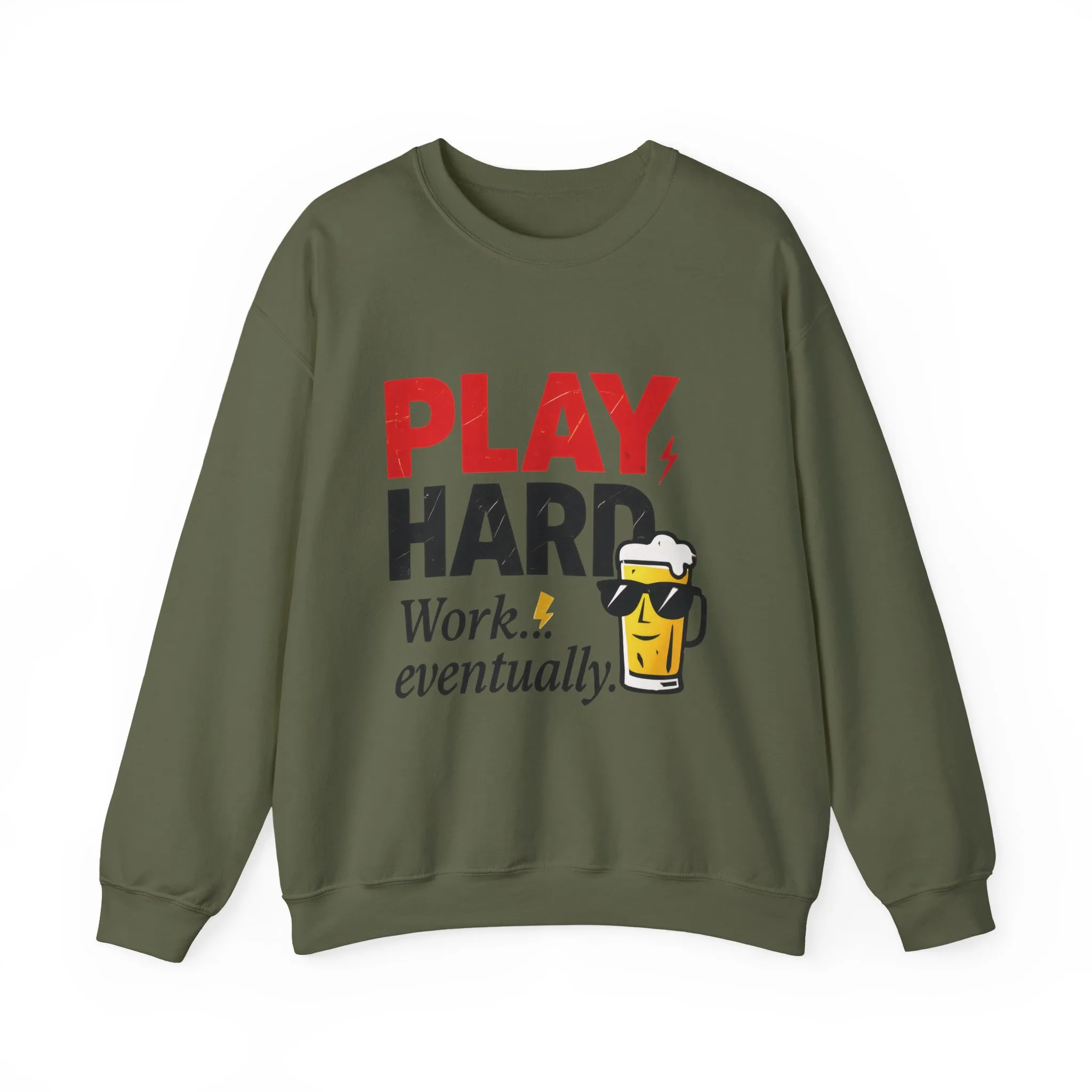 Play Hard Work Eventually Sweatshirt, Funny Mens Crewneck, Casual Gift, Weekend Wear, Holiday Sweater, Cozy Apparel - Image 13