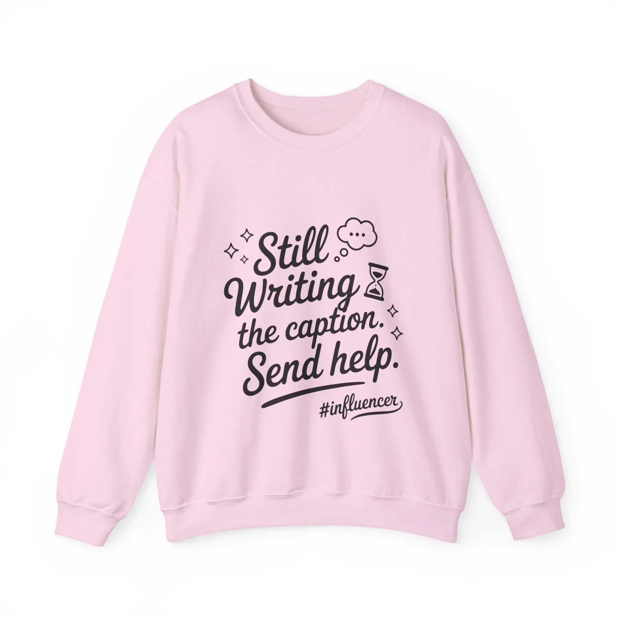 Funny Influencer Womens Sweatshirt, Cozy Oversized Crewneck, Social Media Humor Gift, Influencer Sweatshirt for Writers, social media gift - Image 2