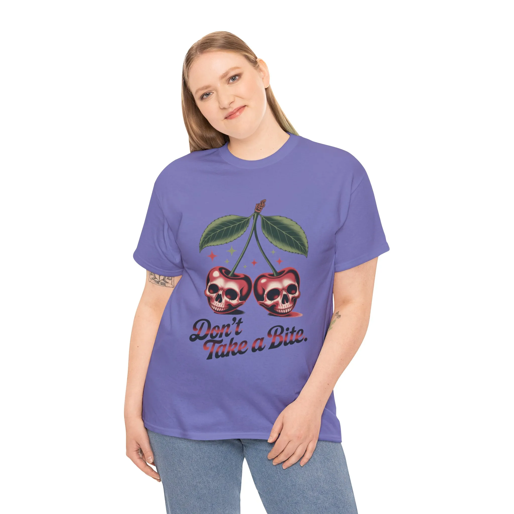 Skull Cherry Womens Graphic Tee, Edgy Tee, Unique Gift, Halloween Apparel, Cute Gothic Fruit Graphic Tee for Women, Funny Dark Style Shirt - Image 24
