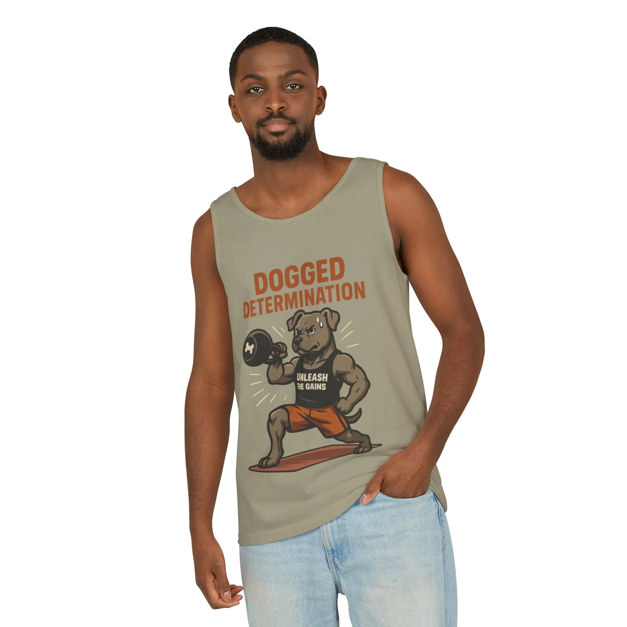 Funny Gym Dog Tank Top for Men, Workout Bulldog Graphic Tee, Fitness Motivation Shirt, Dog Lover Gift, Gym Wear, Fitness Tank Top - Image 7