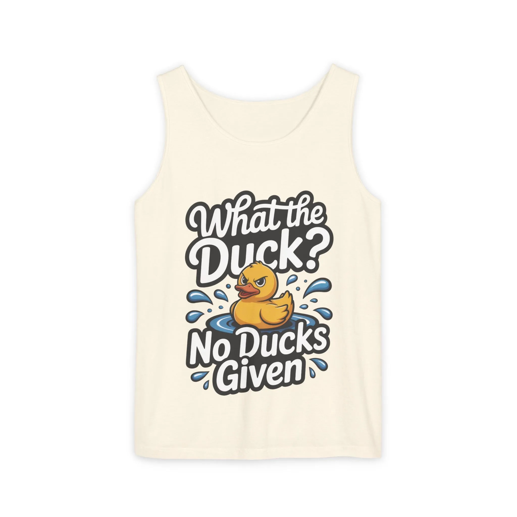 What The Duck Funny Womens Tank Top, No Ducks Given Tee, Sarcastic Duck Tee, Rubber Duck Graphic Tank, Humor Gift For Her,Beach Party Outfit - Image 5