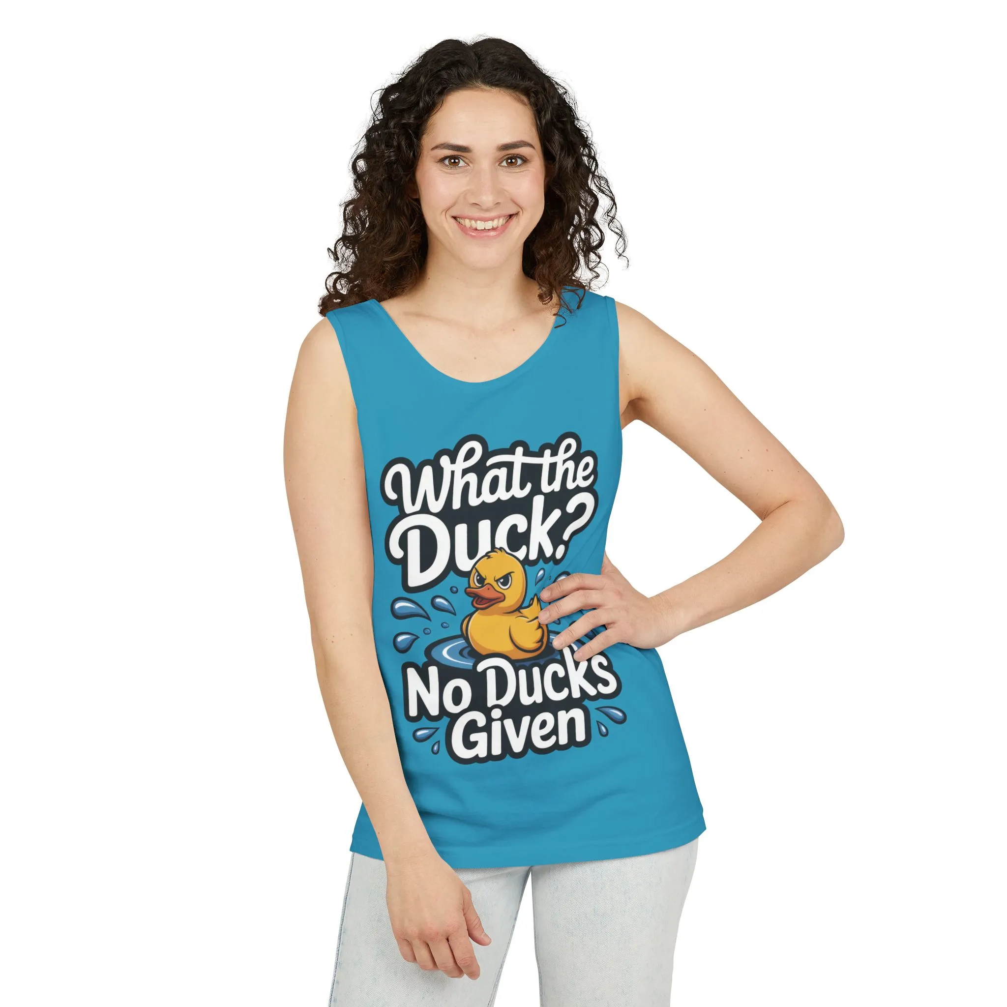 Funny Duck Tank Top for Summer - No Ducks Given Tee - What The Duck Mens T-Shirt - Sarcastic Rubber Duck Graphic, Humor Gift For Him - Image 9