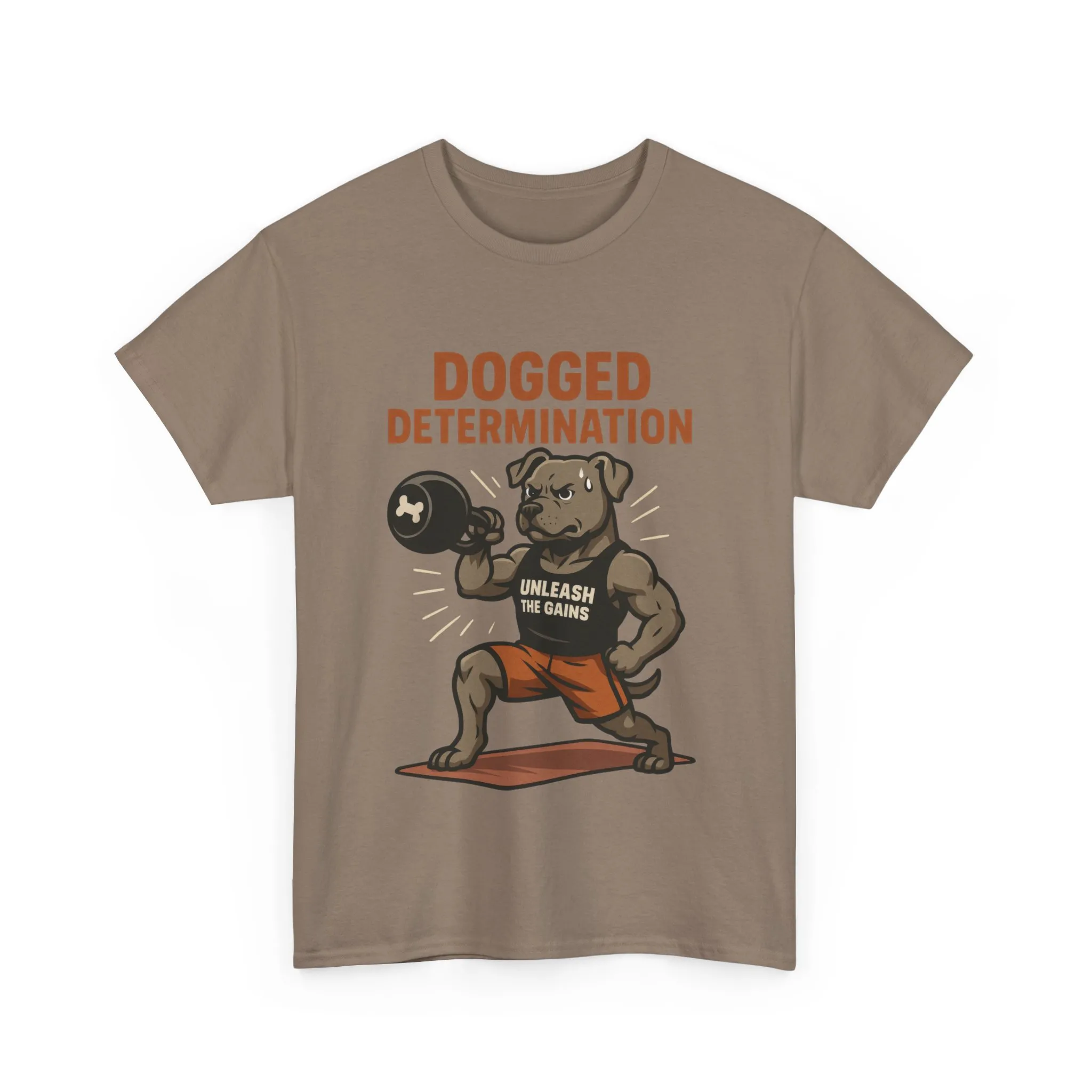 Funny Gym Dog T-Shirt for Men, Workout Bulldog Graphic Tee, Fitness Motivation Shirt, Dog Lover Gift, Dogged Determination Gym Tee - Image 7
