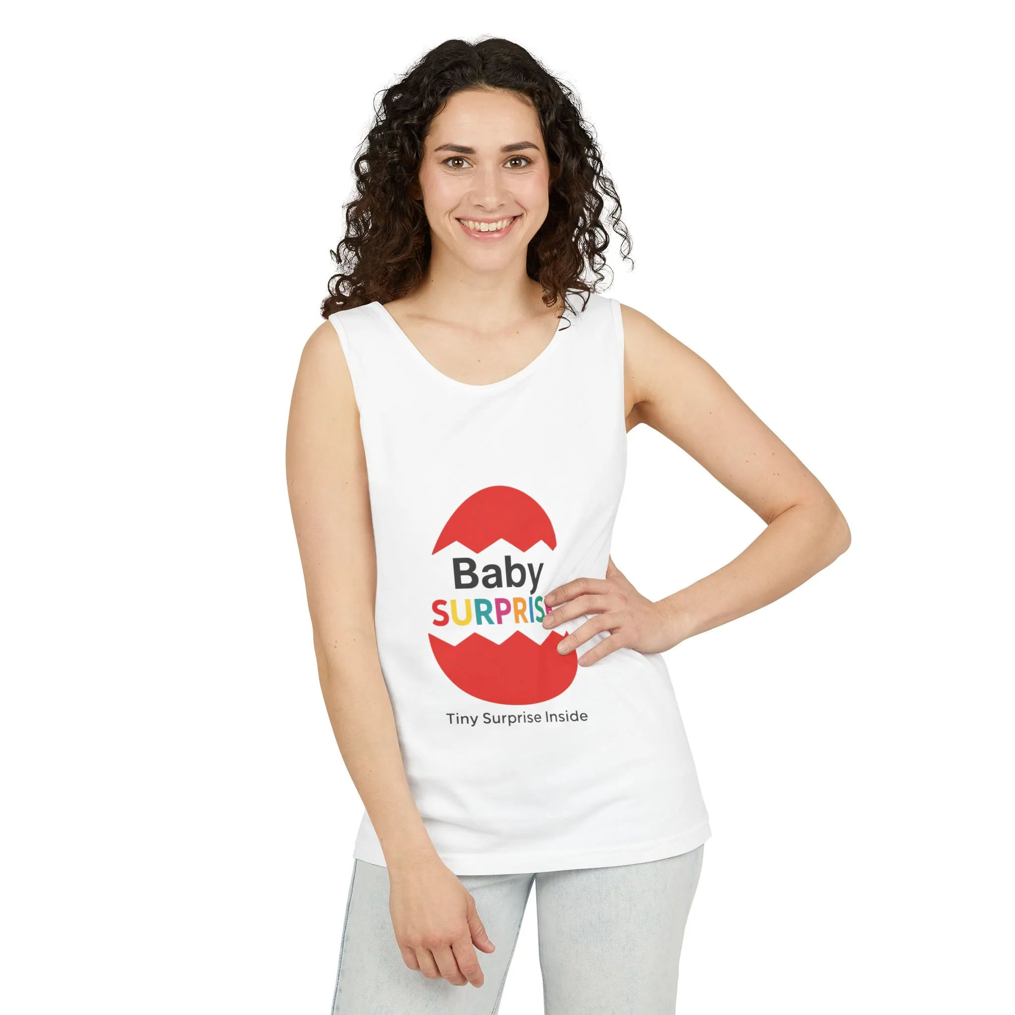 Baby Surprise Maternity Tank Top, Pregnancy Announcement Tank, Mom To Be Gift, Expecting Baby Reveal Top, Baby Shower Gift,Gender Reveal Tee - Image 4