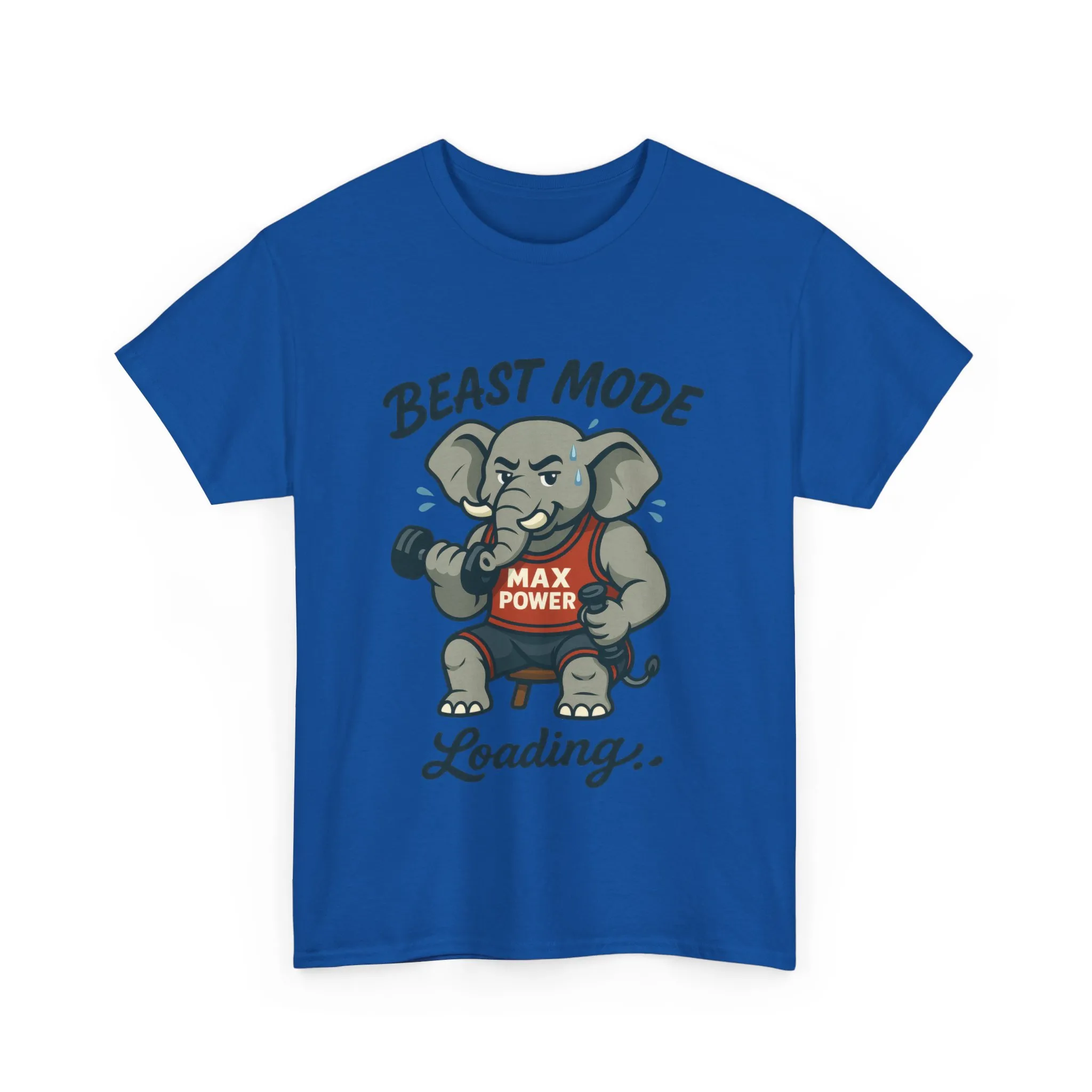 Beast Mode Elephant Gym Shirt, Funny Workout T-Shirt For Men, Max Power Fitness Tee, Beast Mode Loading Graphic, Gym Motivation Gift - Image 25