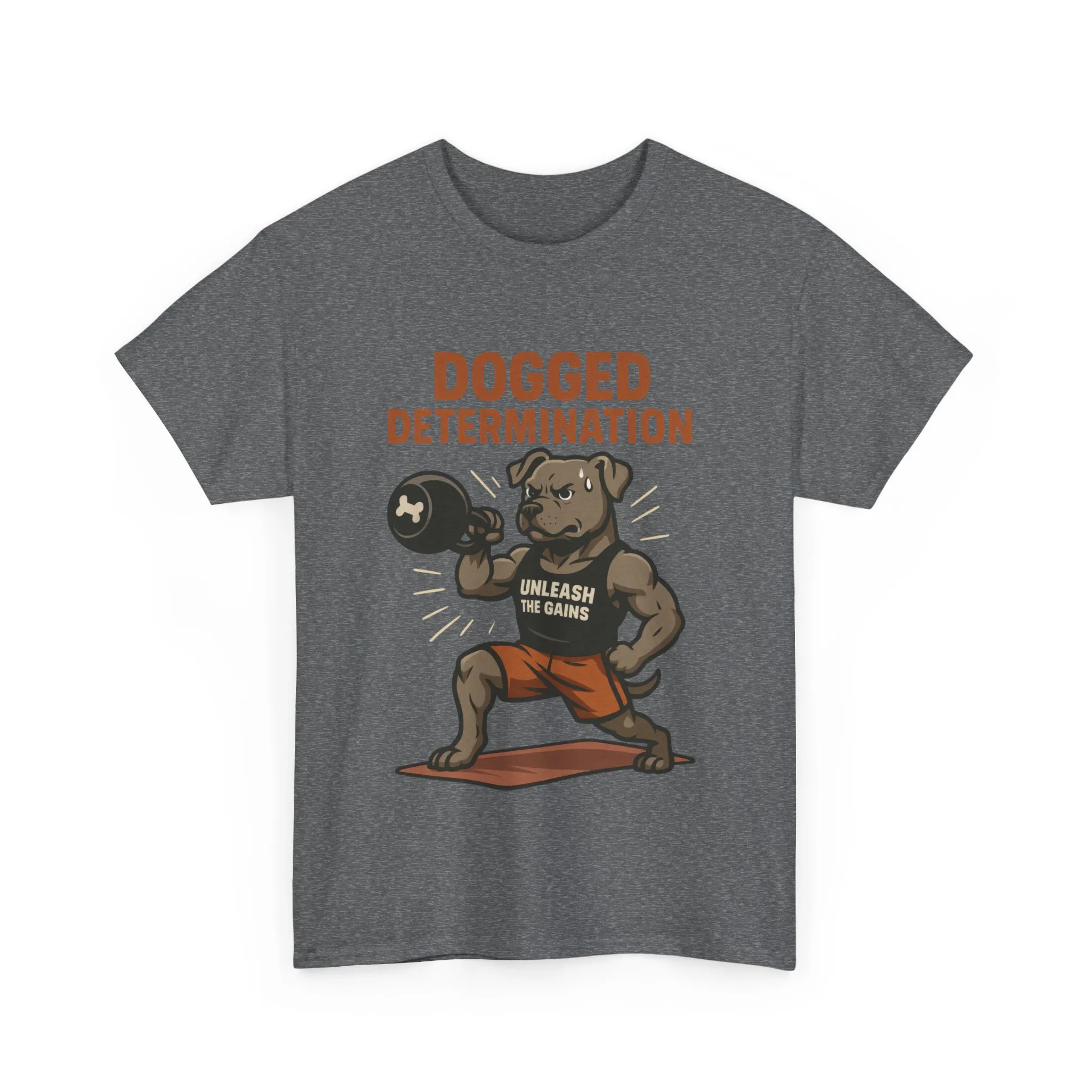 Funny Gym Dog T-Shirt for Men, Workout Bulldog Graphic Tee, Fitness Motivation Shirt, Dog Lover Gift, Dogged Determination Gym Tee - Image 31