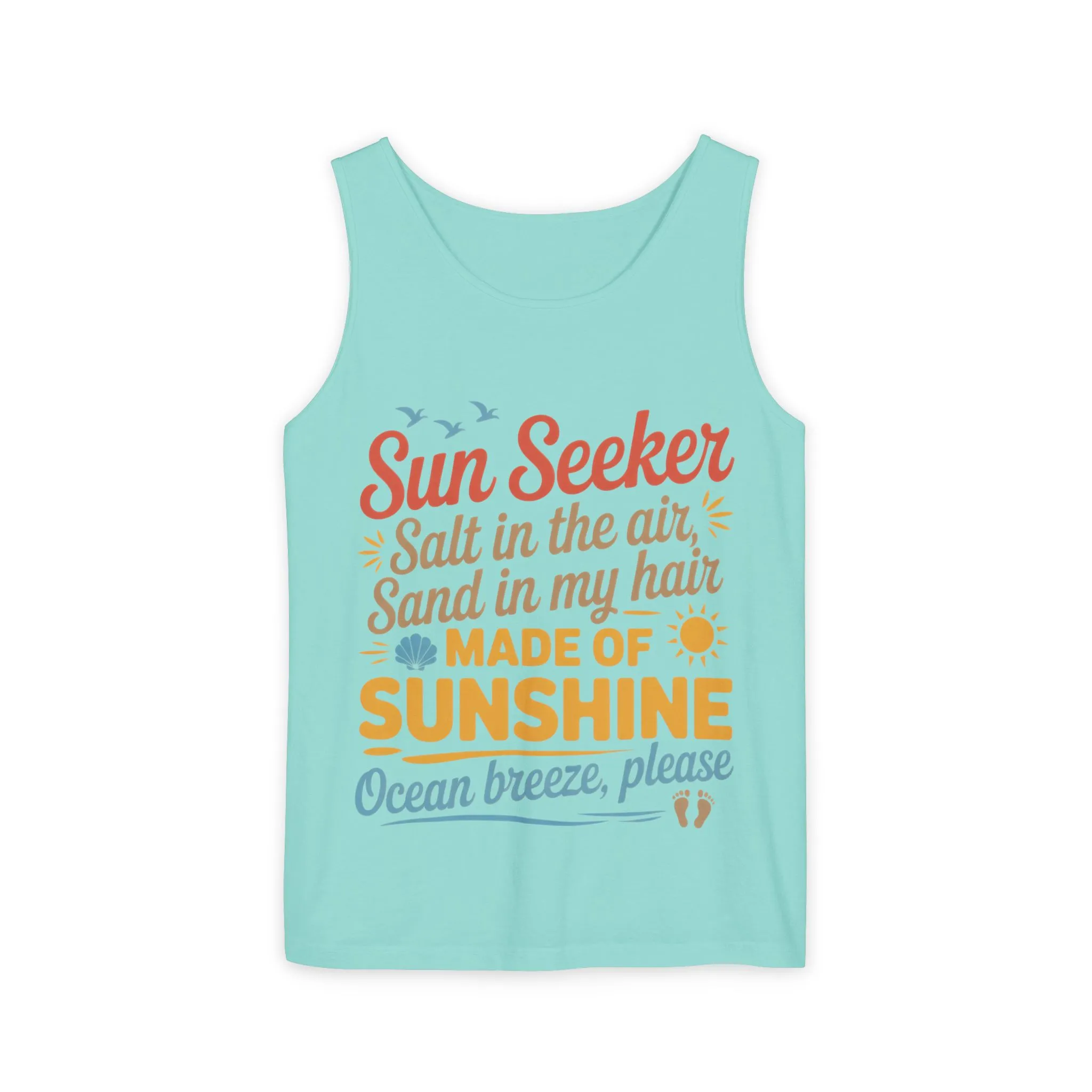 Sun Seeker Summer Quote Tank Top, Made of Sunshine Beach Vibes Tee, Ocean Breeze Please Tank Top for Women, Salt in the Air Sand Top - Image 31
