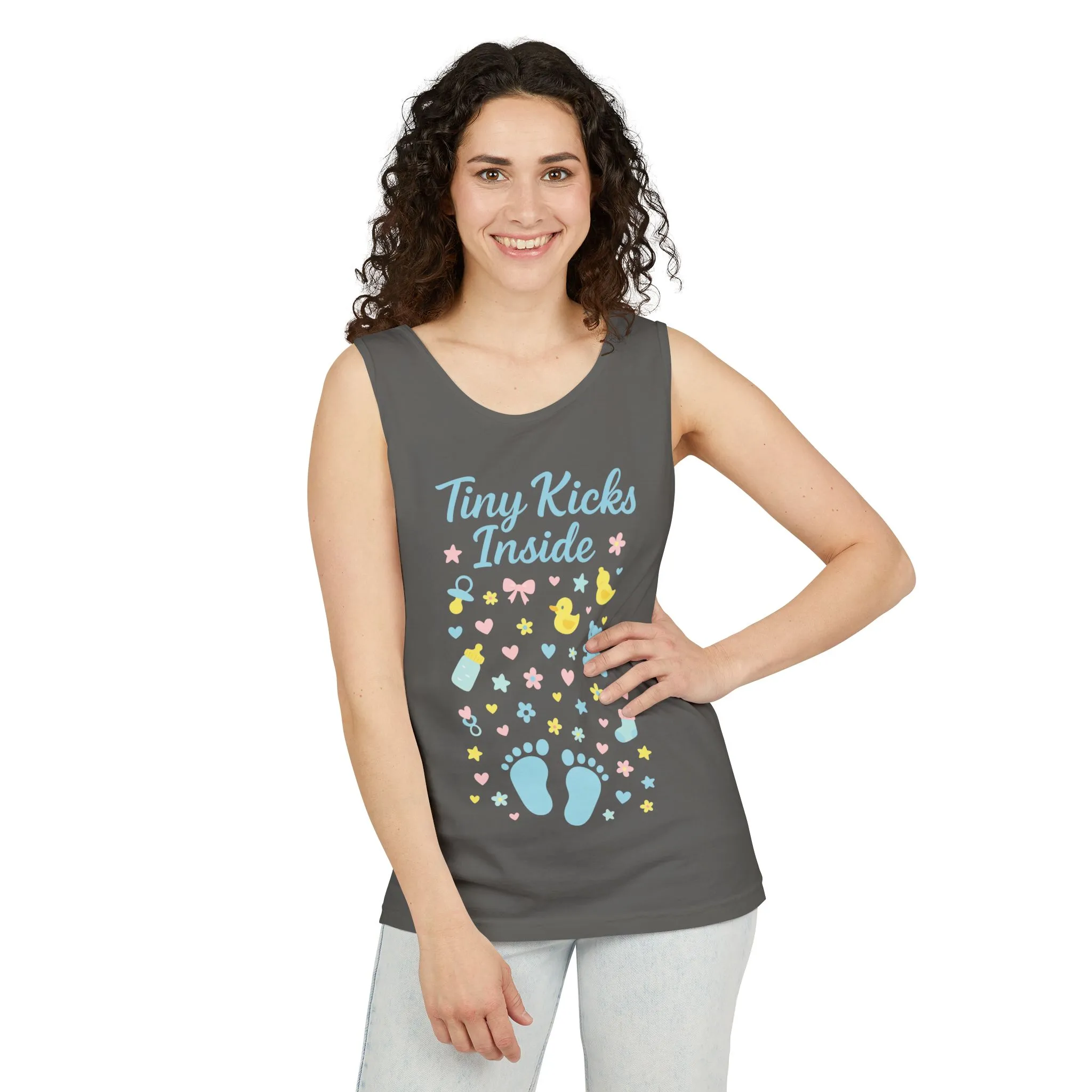 Maternity Tank Top Pregnancy Announcement Shirt, Cute Mom To Be Gift, Expecting Baby Gift, Pregnancy Reveal Top, Baby Shower Shirt - Image 6