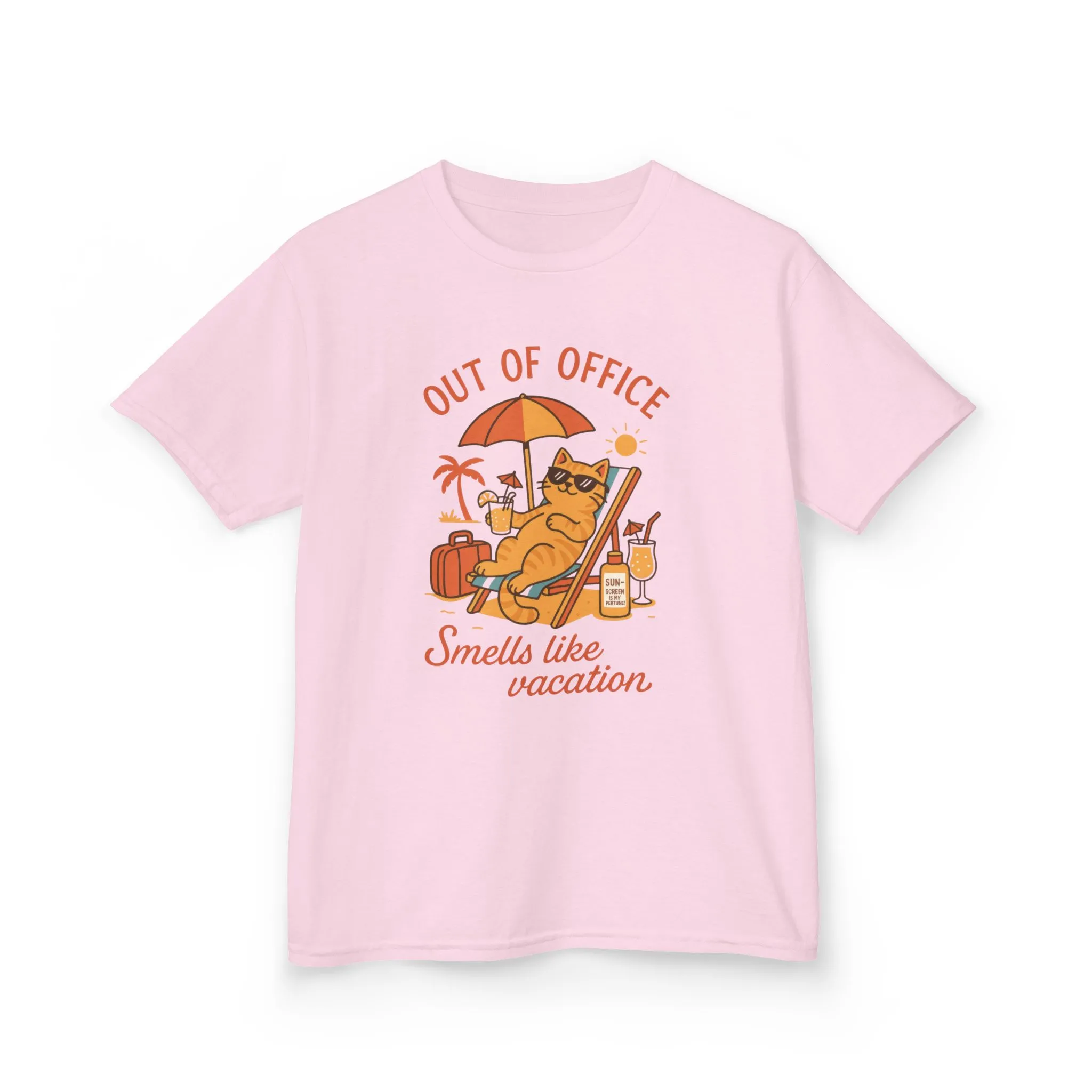 Funny Cat Vacation T-Shirt for Kids, Out of Office Beach Shirt, Summer Holiday Tee, Summer Fun, Beachwear, Travel Tee, Gift for Kids - Image 25