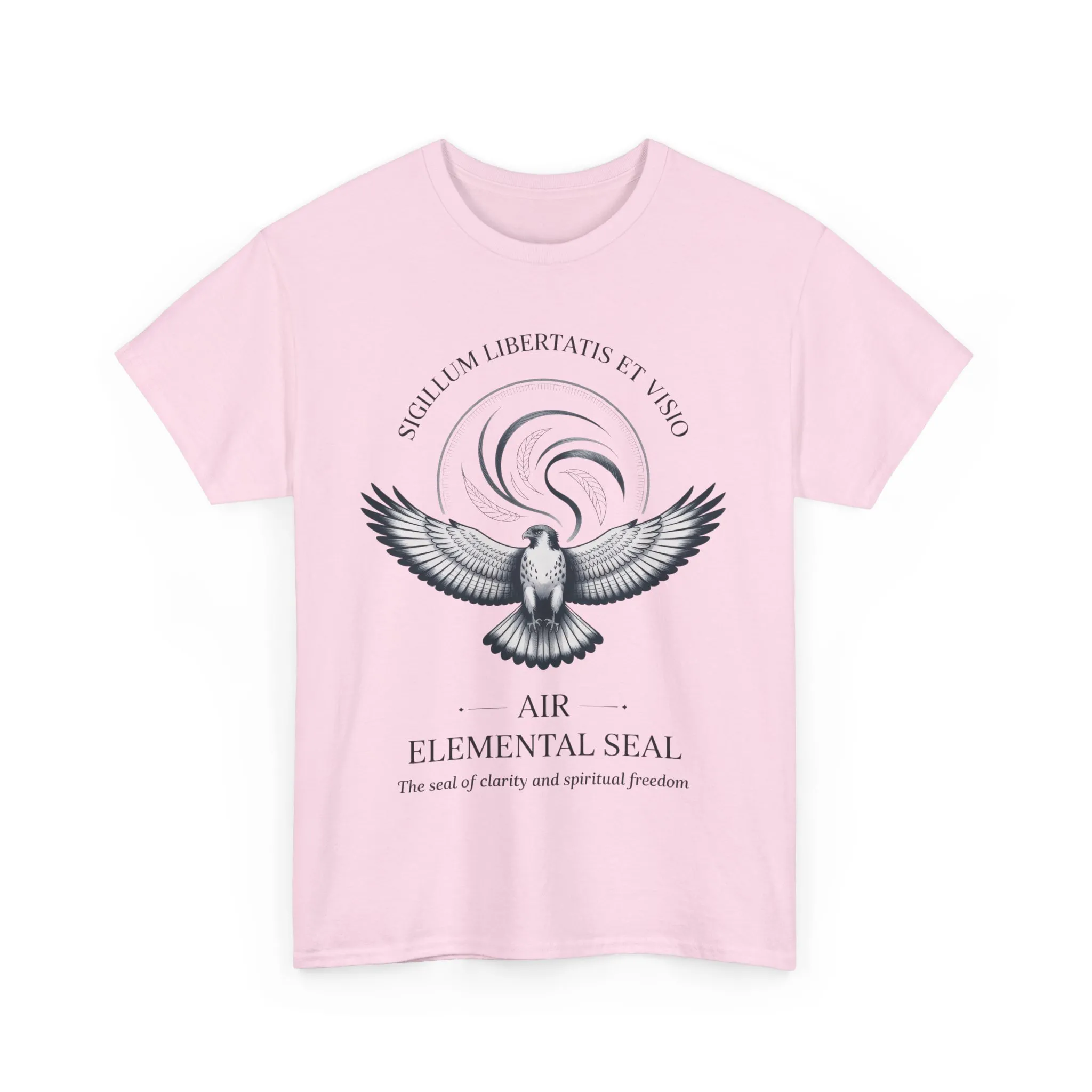 Air Elemental Seal Unisex Cotton Tee, Clarity & Spiritual Freedom Symbol Tee, Unisex Elemental Shirt, Vision Totem Gift, Spiritual Gift - Image 33