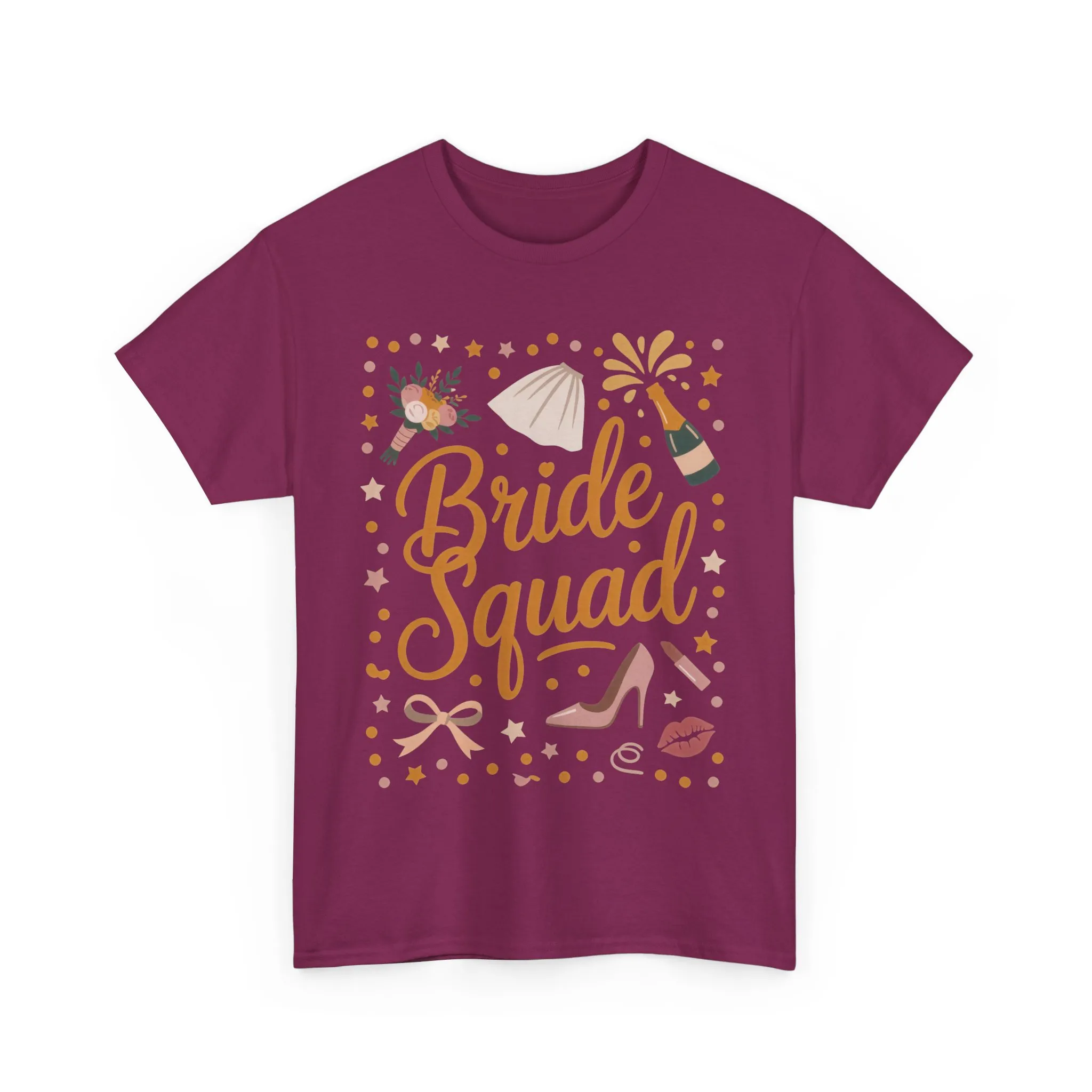 Bride Squad Shirt, Bachelorette Party T-Shirt, Bridesmaid Wedding Tee, Hen Party Matching Shirts, Bridal Shower, Gift for Bridesmaids - Image 2