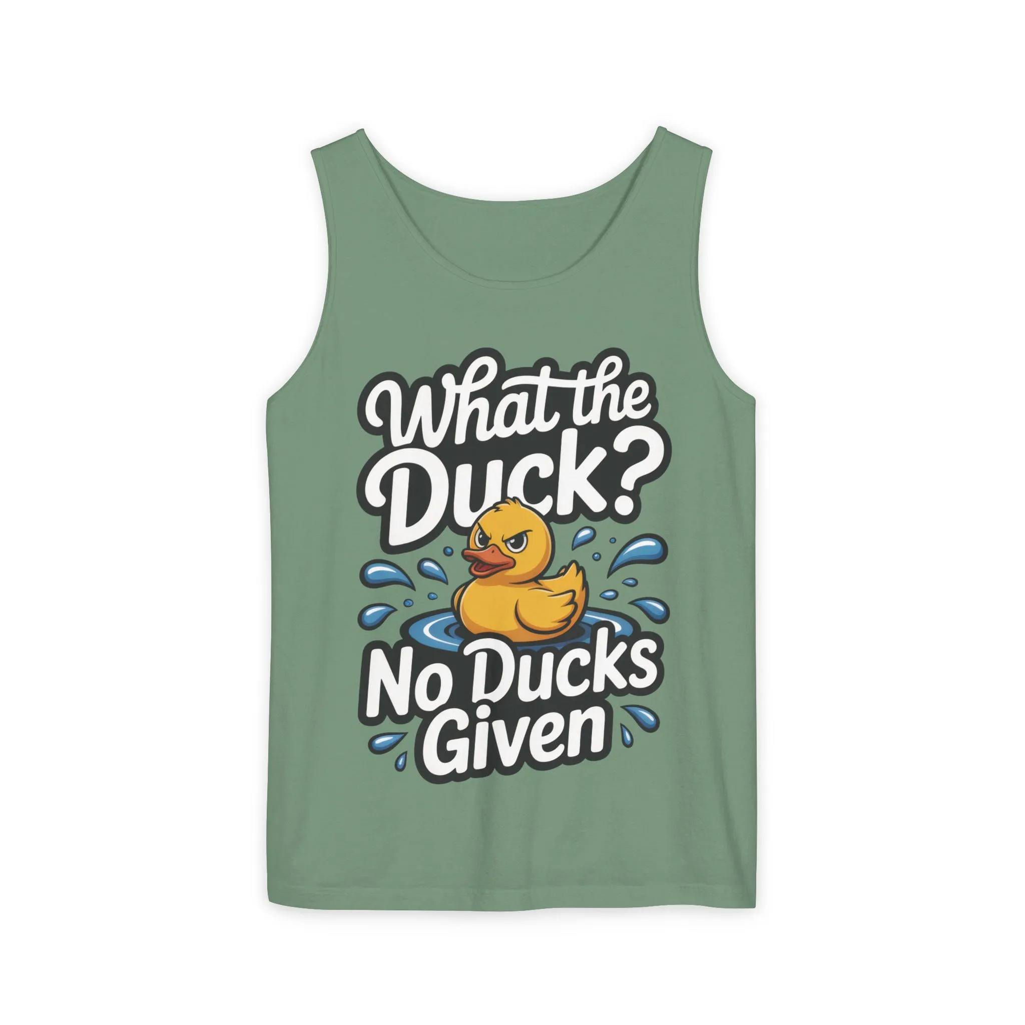 Funny Duck Tank Top for Summer - No Ducks Given Tee - What The Duck Mens T-Shirt - Sarcastic Rubber Duck Graphic, Humor Gift For Him - Image 6