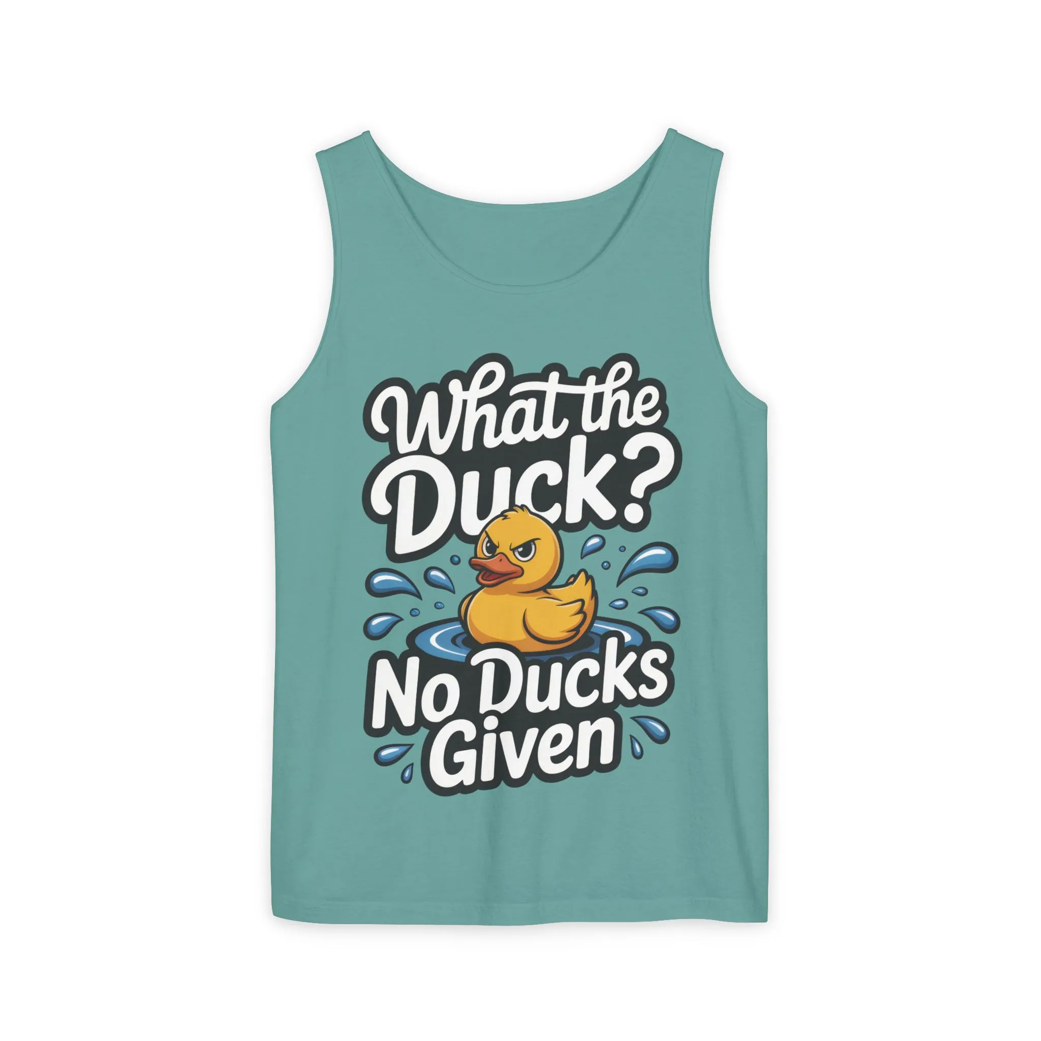 Funny Duck Tank Top for Summer - No Ducks Given Tee - What The Duck Mens T-Shirt - Sarcastic Rubber Duck Graphic, Humor Gift For Him - Image 8