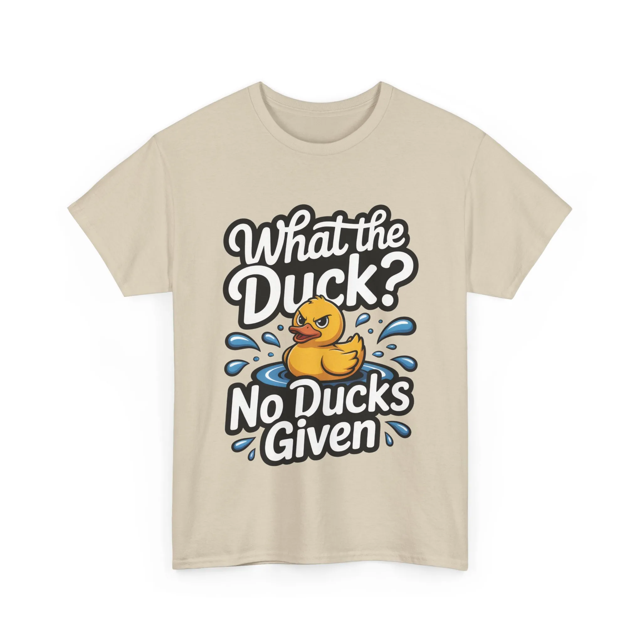 Funny Duck Shirt - No Ducks Given Tee - What The Duck Mens T-Shirt - Sarcastic Rubber Duck Graphic - Humor Gift For Him - Image 4