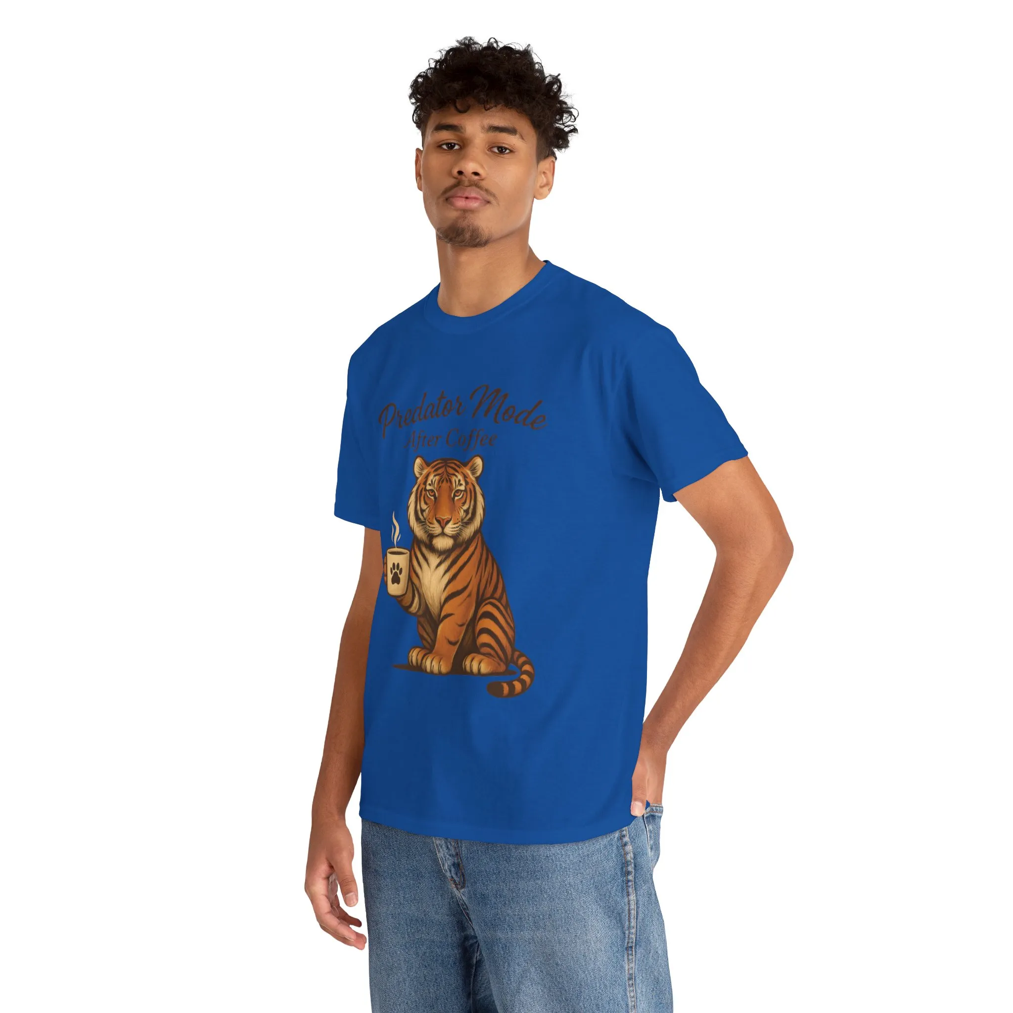 Predator Mode After Coffee Tiger Shirt, Funny Coffee Lover Tee, Mens Caffeine Graphic Tee, Morning Motivation Tiger Shirt,Coffee Addict Gift - Image 27