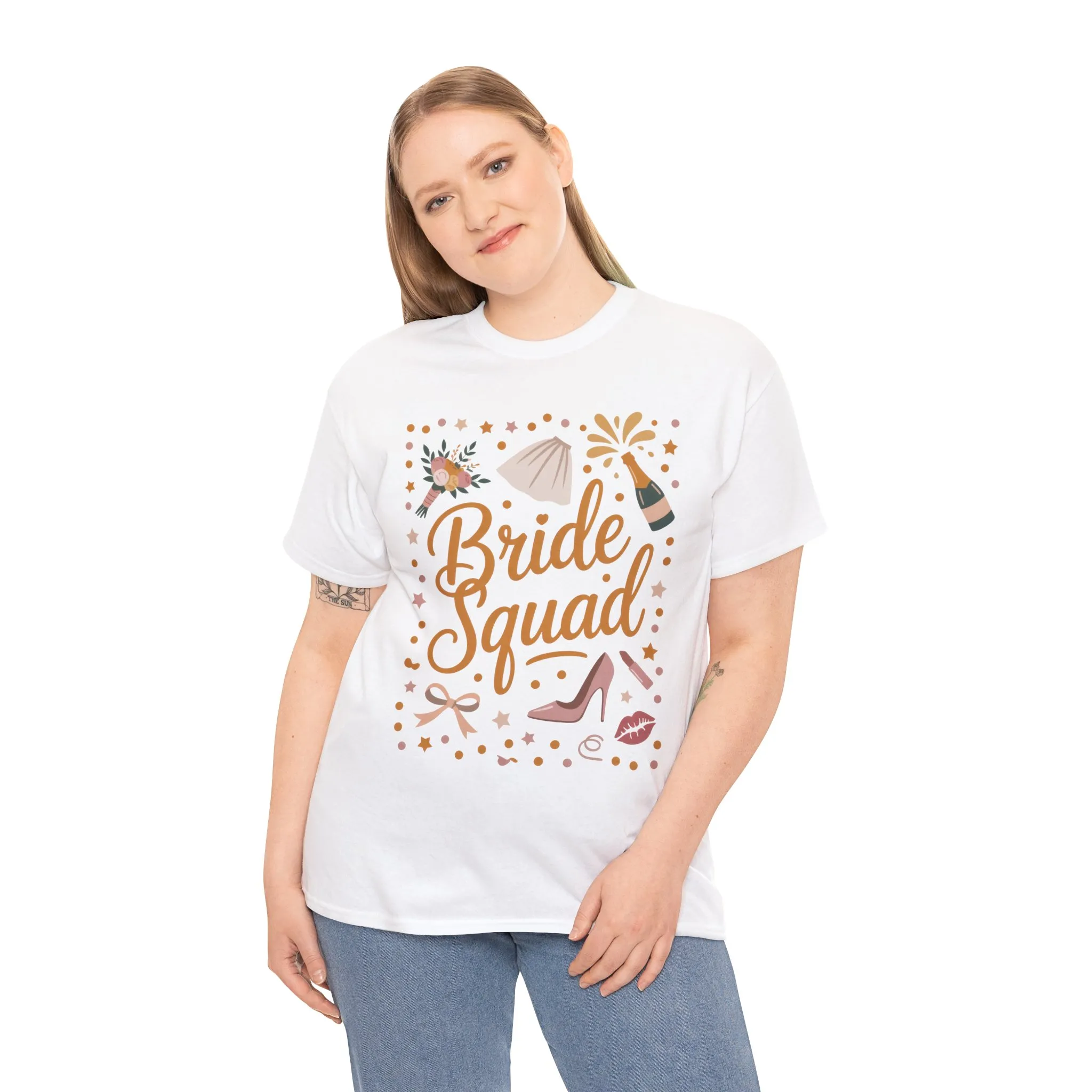Bride Squad Shirt, Bachelorette Party T-Shirt, Bridesmaid Wedding Tee, Hen Party Matching Shirts, Bridal Shower, Gift for Bridesmaids - Image 6