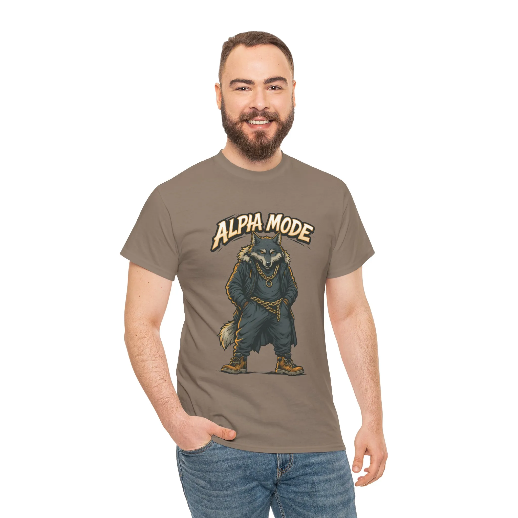 Alpha Mode Wolf Shirt, Mens Streetwear Graphic Tee, Hip Hop Wolf T-Shirt, Alpha Male Power Shirt, Cool Urban Wolf Gift, Trendy Summer Shirt - Image 14