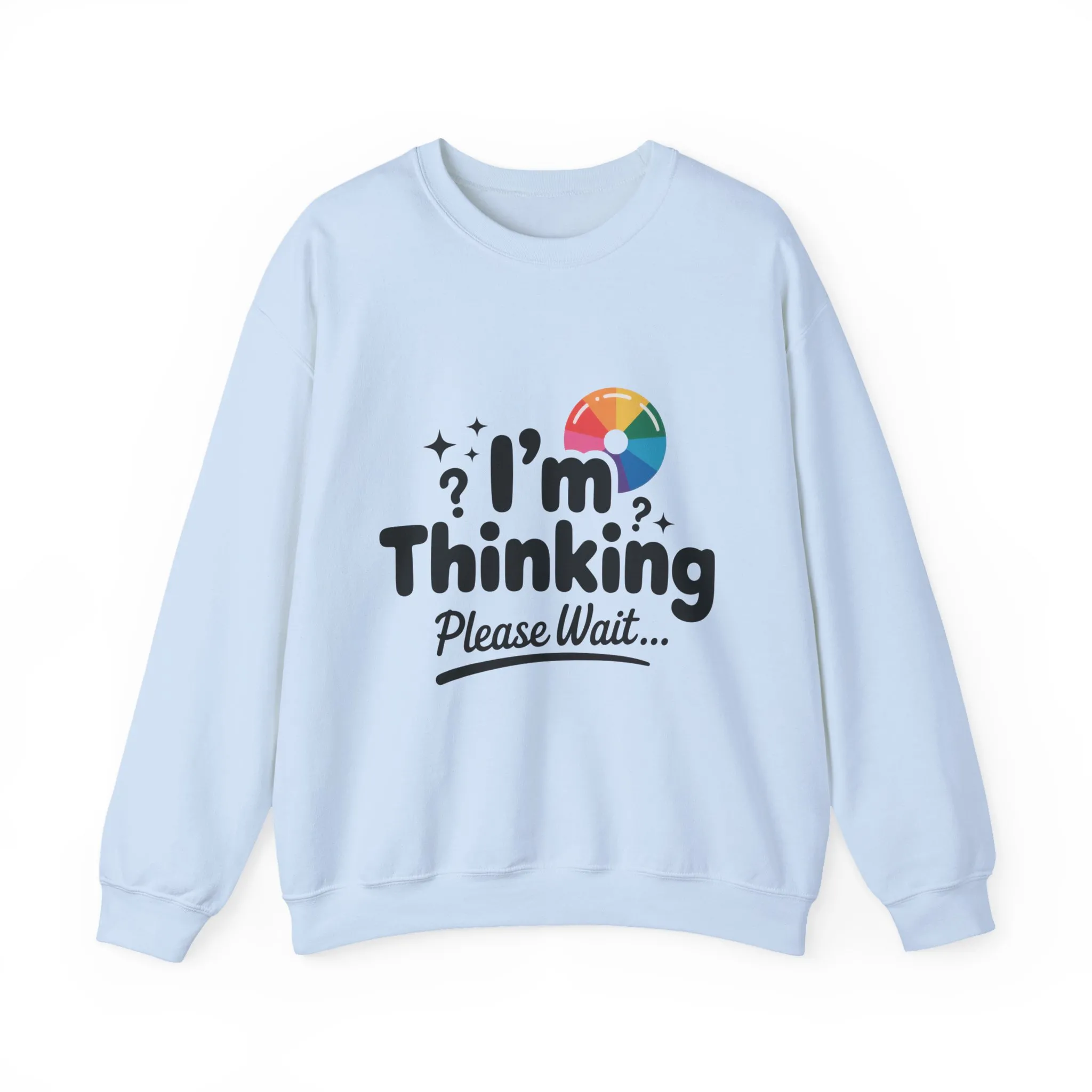 Funny - Im Thinking Please Wait - Mens Sweatshirt, Cute Geeky Gift for Introverts, Programmers, Designers, Humor Crewneck, Gift for Adults - Image 30