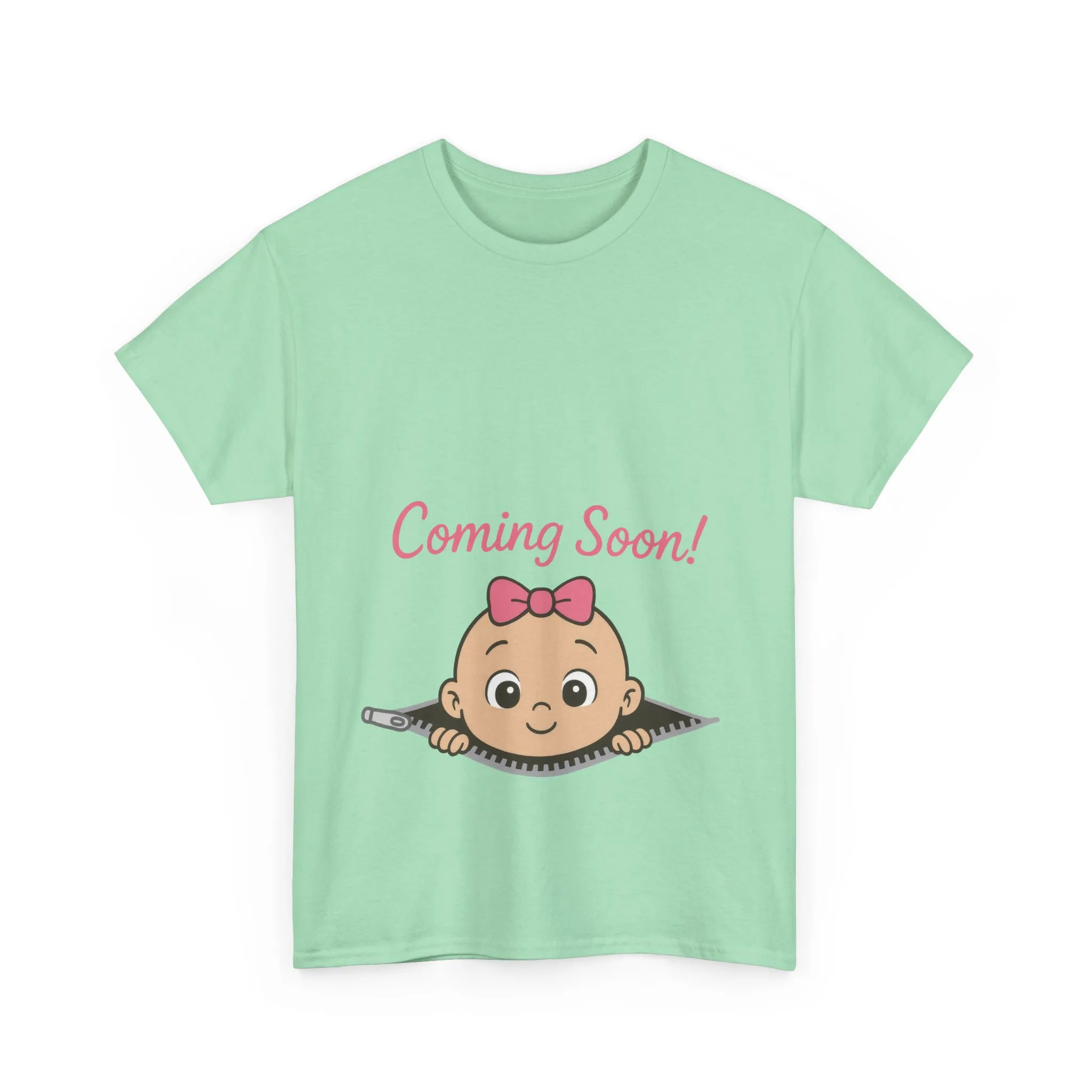 Coming Soon Maternity T-Shirt, Cute Baby Girl Pregnancy Announcement Shirt, Expecting Mom Gift, Gender Reveal Tee, Baby Shower Gift - Image 10