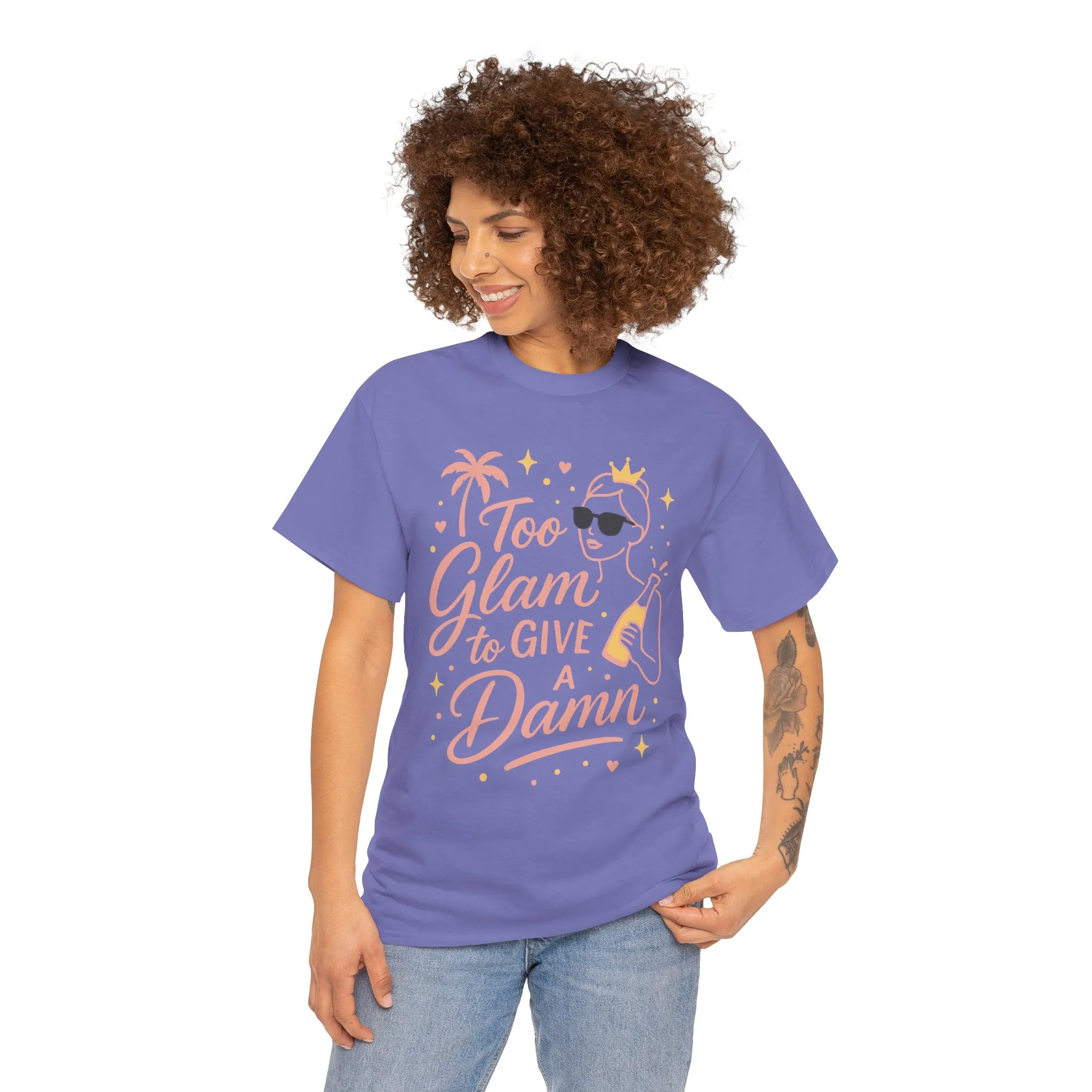 Too Glam to Give a Damn Bridal Party Shirt, Bachelorette Party Tee, Bridesmaid Wedding Tee, Hen Party Top, Bridal Shower, Bridesmaids Gift - Image 23