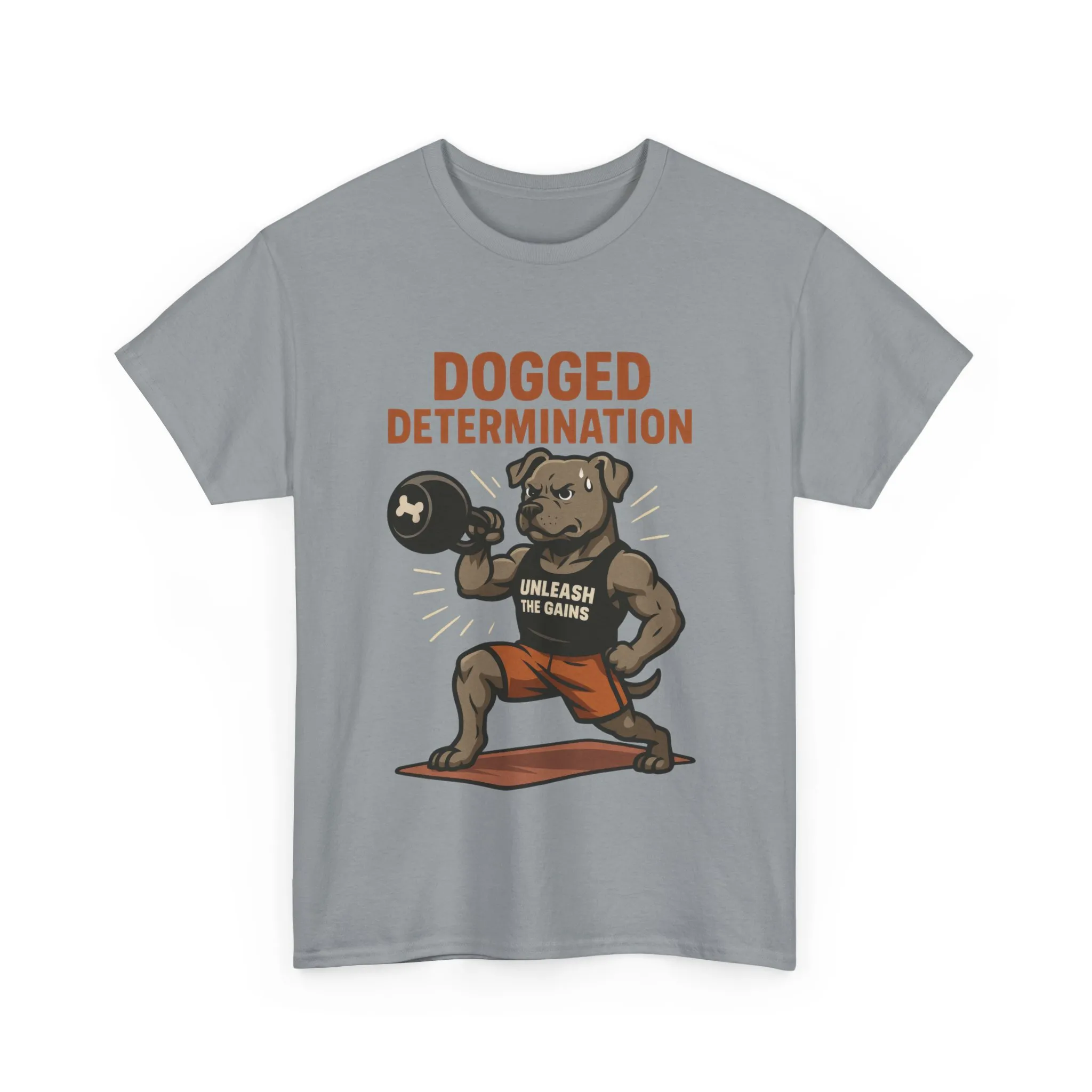 Funny Gym Dog T-Shirt for Men, Workout Bulldog Graphic Tee, Fitness Motivation Shirt, Dog Lover Gift, Dogged Determination Gym Tee - Image 28