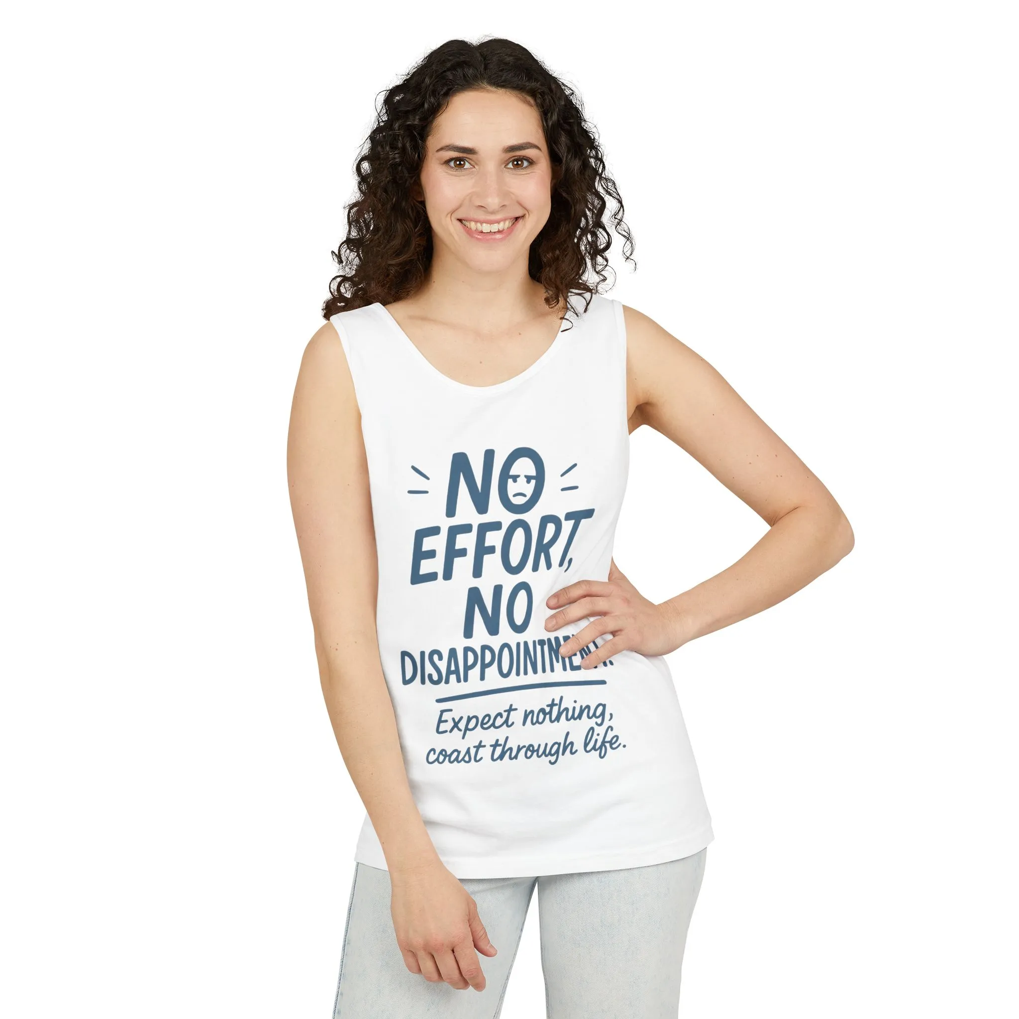 No Effort Womens Tank Top, Funny Lazy Life Quote, Workout Humor Sleeveless Shirt, Casual Gym Top, Gift for Her, Perfect for Lazy Days - Image 4