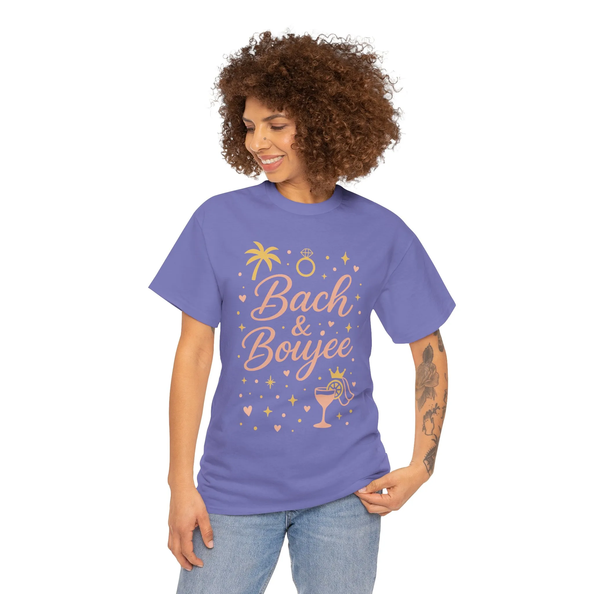 Bach & Boujee Bridal Party Shirt, Bachelorette Party Tee, Bridesmaid Wedding Tee, Hen Party Top, Bridal Shower, Bridesmaids Gift - Image 20