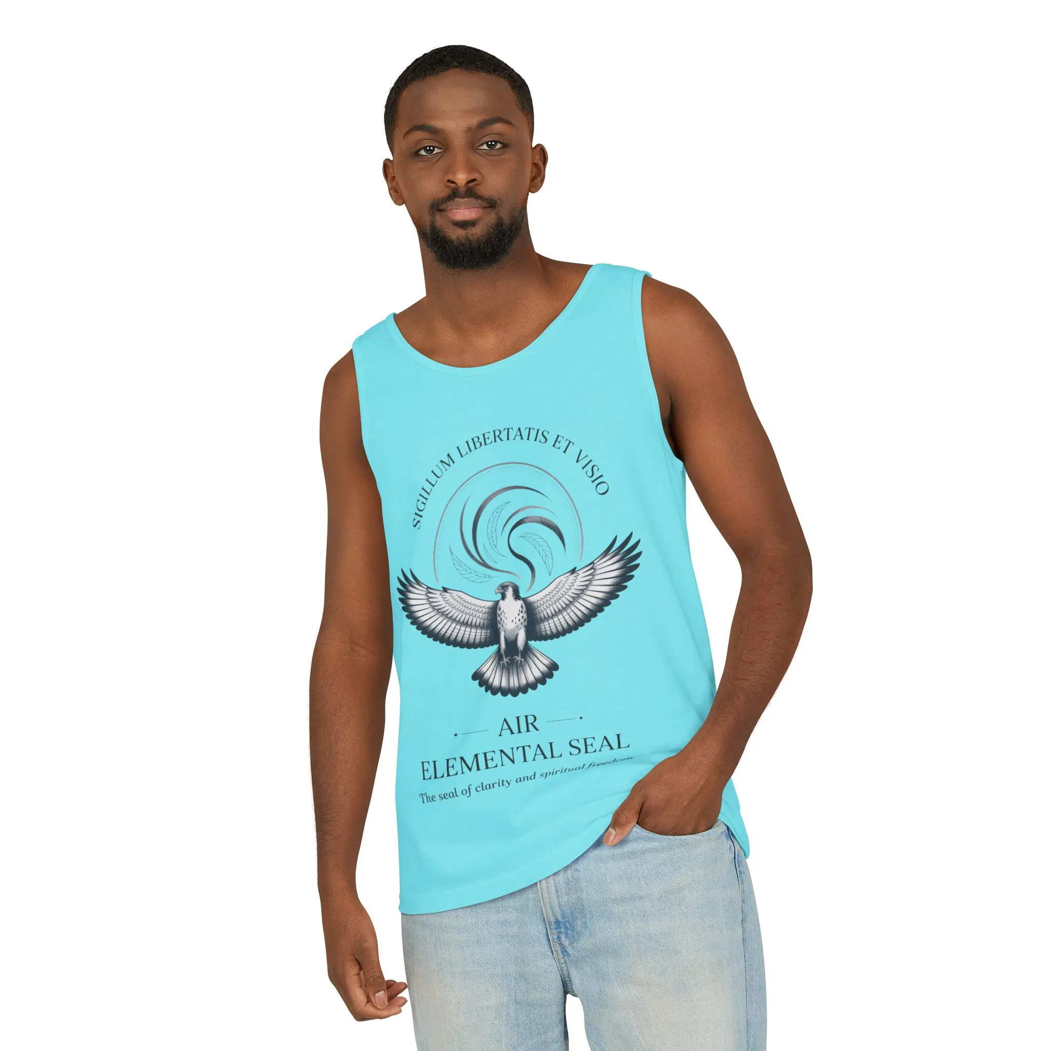 Air Elemental Seal Tank Top, Clarity & Spiritual Freedom Symbol Tee, Unisex Elemental Shirt, Vision Totem Gift, Spiritual Gift - Image 21