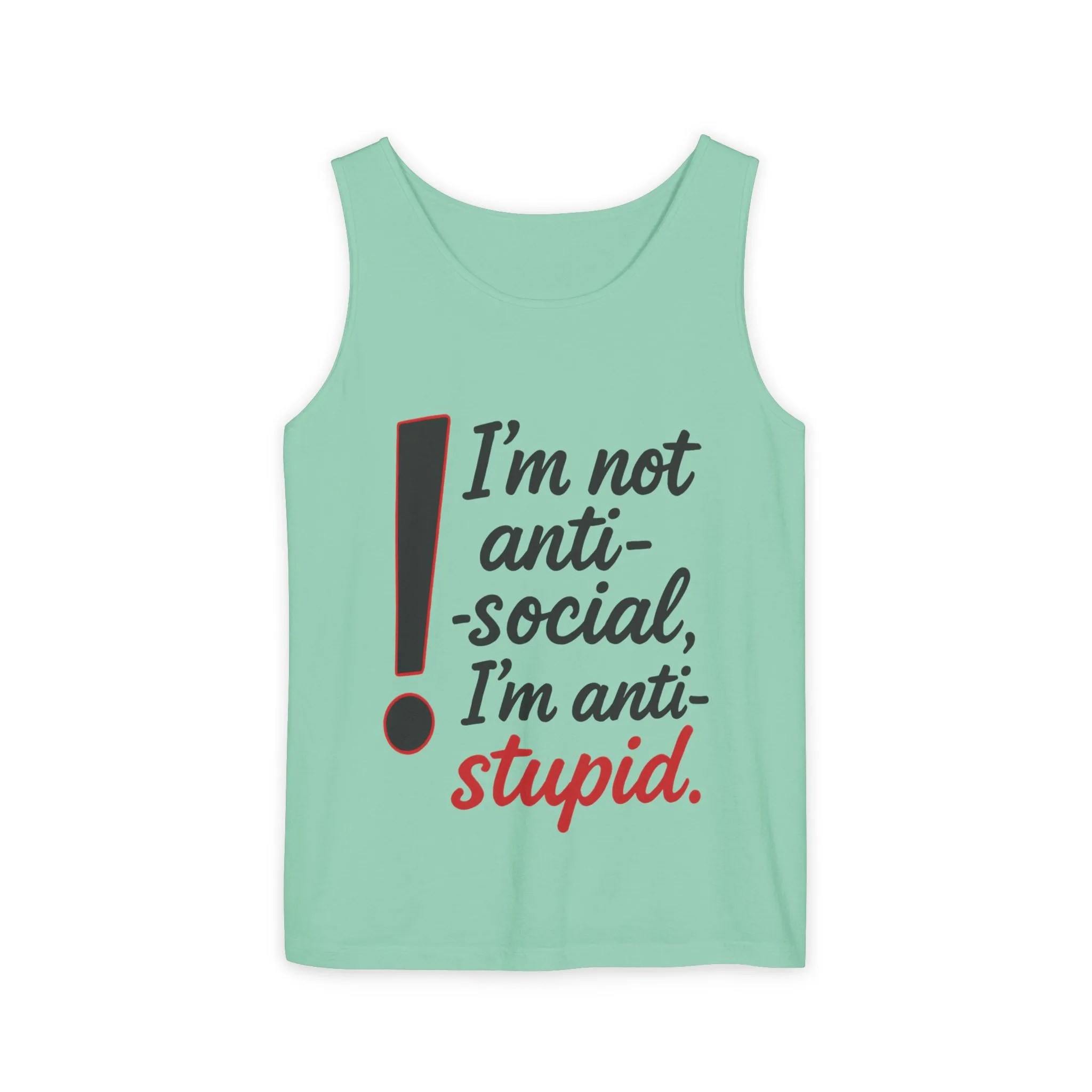 Anti-Social Womens Tank Top, Funny Graphic Summer Apparel, Beachwear, Humorous Womens Tee, Graphic Tee for Introverts & Thinkers - Image 34