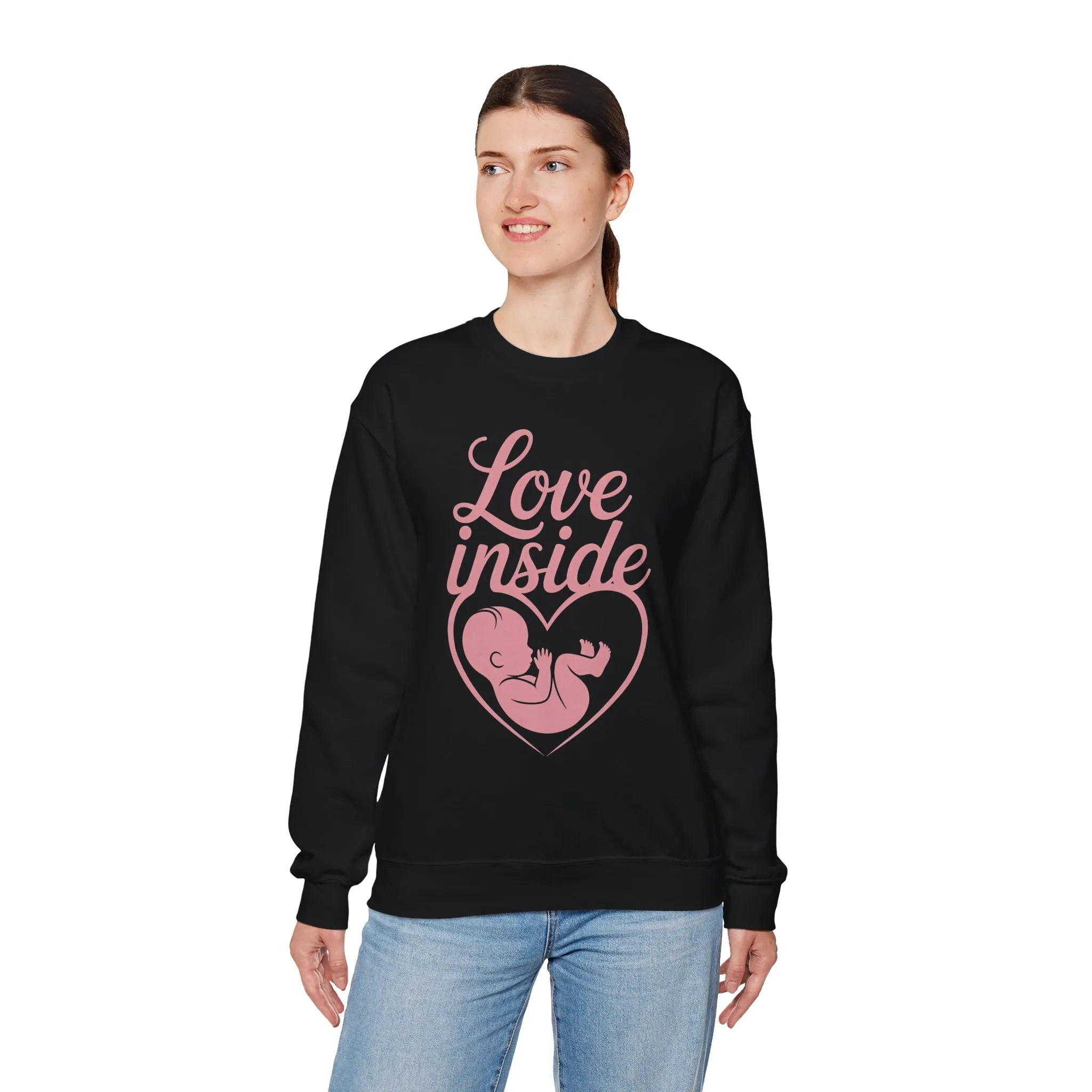 Maternity Sweatshirt, Pregnancy Announcement Tee, Baby Inside Mom To Be Gift, Expecting Mother Gift, Pregnancy Reveal Top, Baby Shower Top - Image 12