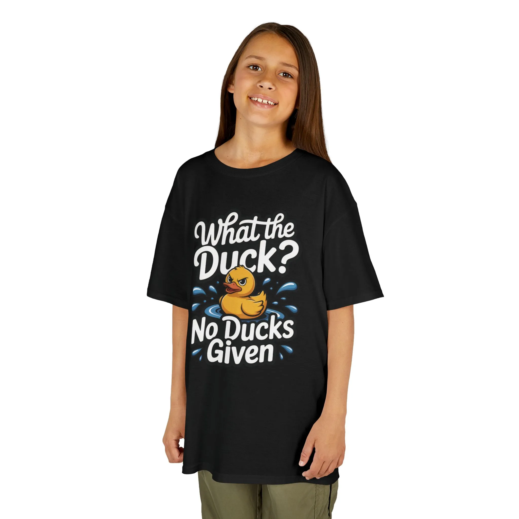 Funny Teen Duck Shirt, Kids Humor Tee, What The Duck Meme Tee, No Ducks Given Youth Tee, Sarcastic Rubber Duck Shirt, Cool Gift For Teens - Image 2