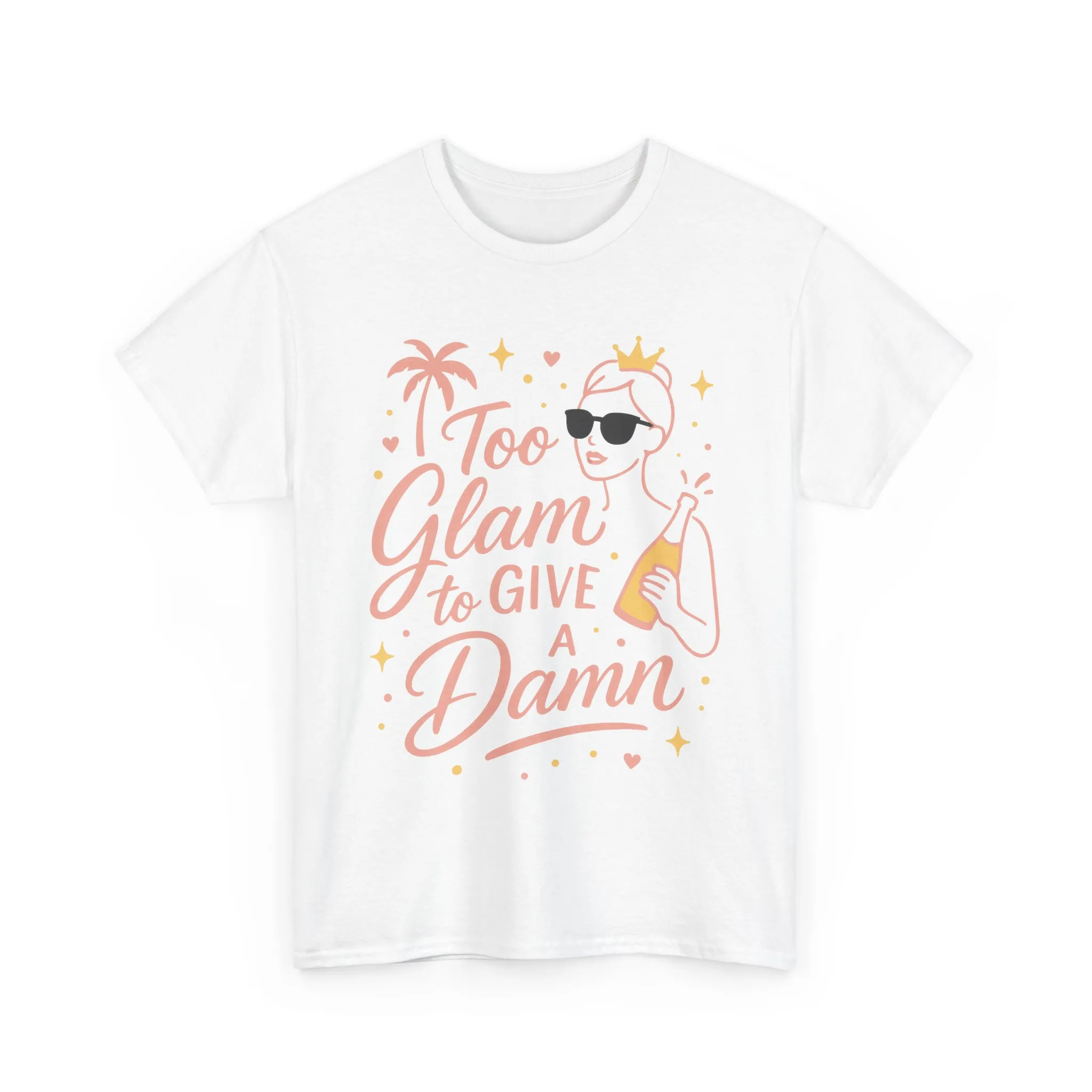 Too Glam to Give a Damn Bridal Party Shirt, Bachelorette Party Tee, Bridesmaid Wedding Tee, Hen Party Top, Bridal Shower, Bridesmaids Gift - Image 4