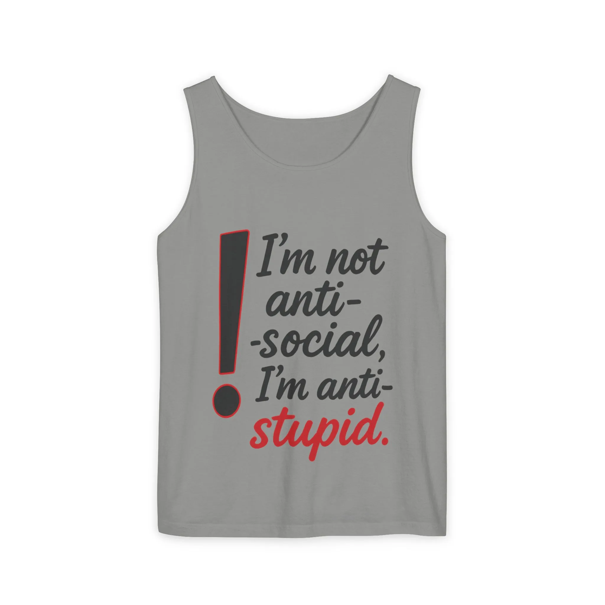 Anti-Social Womens Tank Top, Funny Graphic Summer Apparel, Beachwear, Humorous Womens Tee, Graphic Tee for Introverts & Thinkers - Image 22