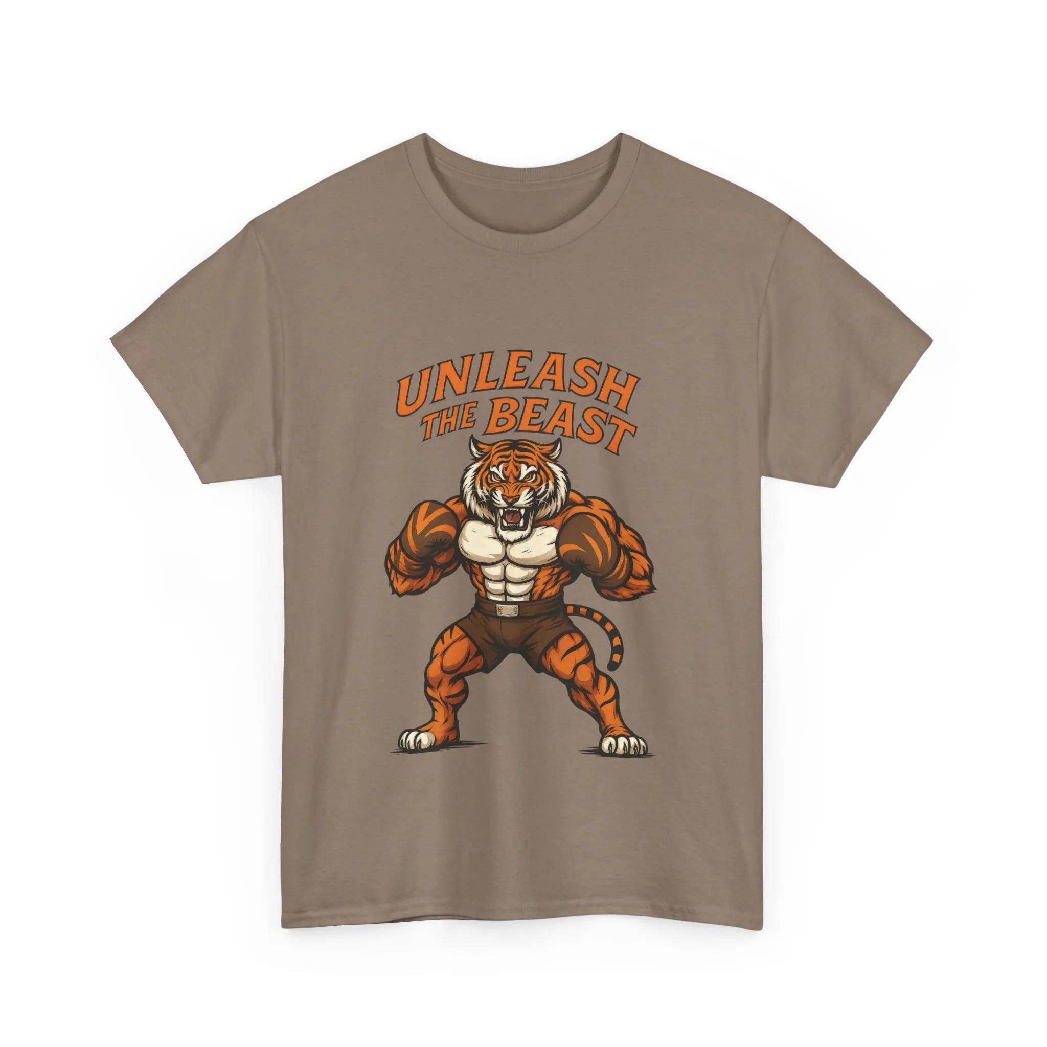 Unleash The Beast Tiger Gym Shirt, Mens Workout T-Shirt, Bodybuilding Motivation Tee, Fitness Muscle Tiger Graphic, Strong Beast Gym Top - Image 7