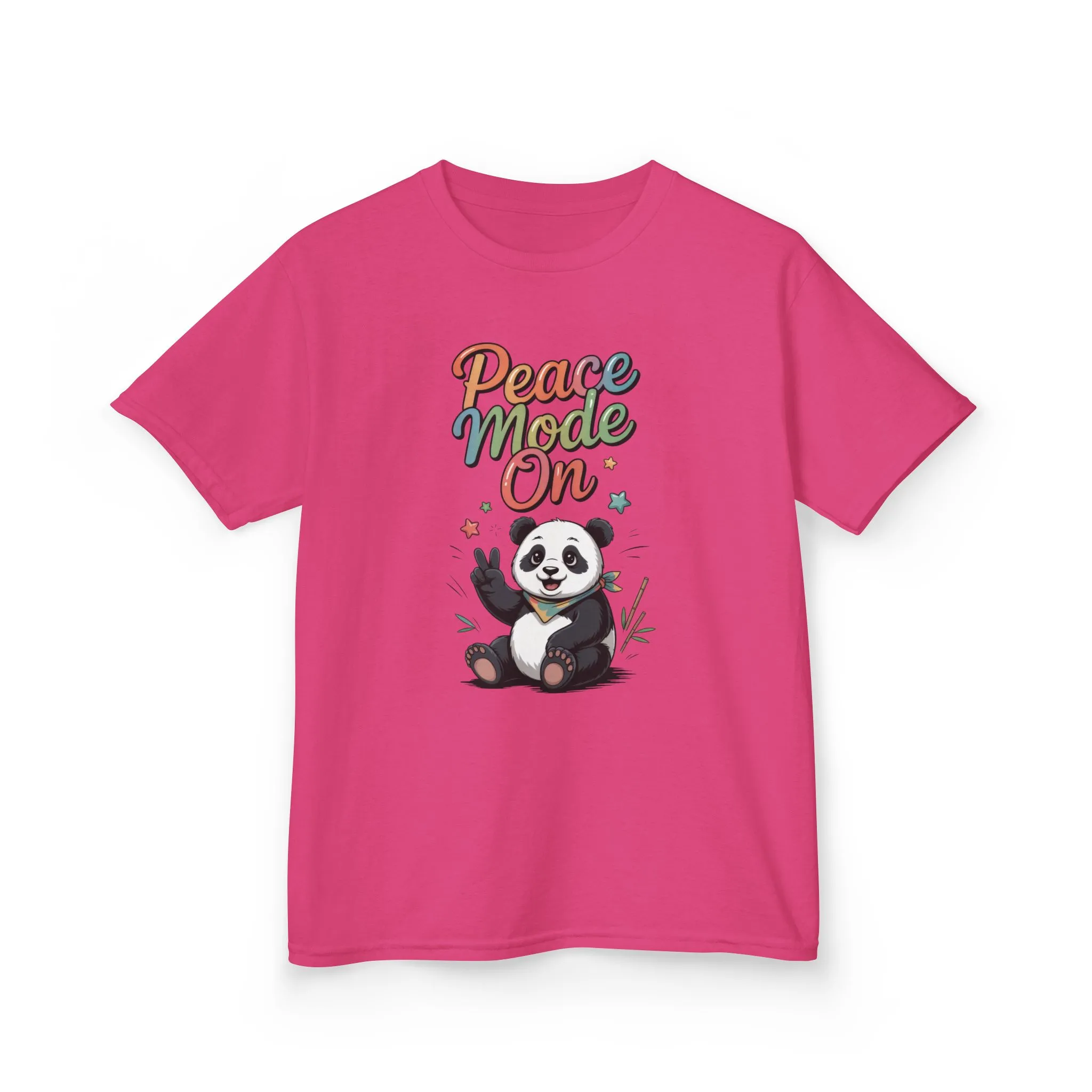 Peace Mode On Kids Tee, Cute Panda Shirt, Fun Gift for Children, Peace-Themed Apparel, Perfect for Birthdays, Casual Wear - Image 25